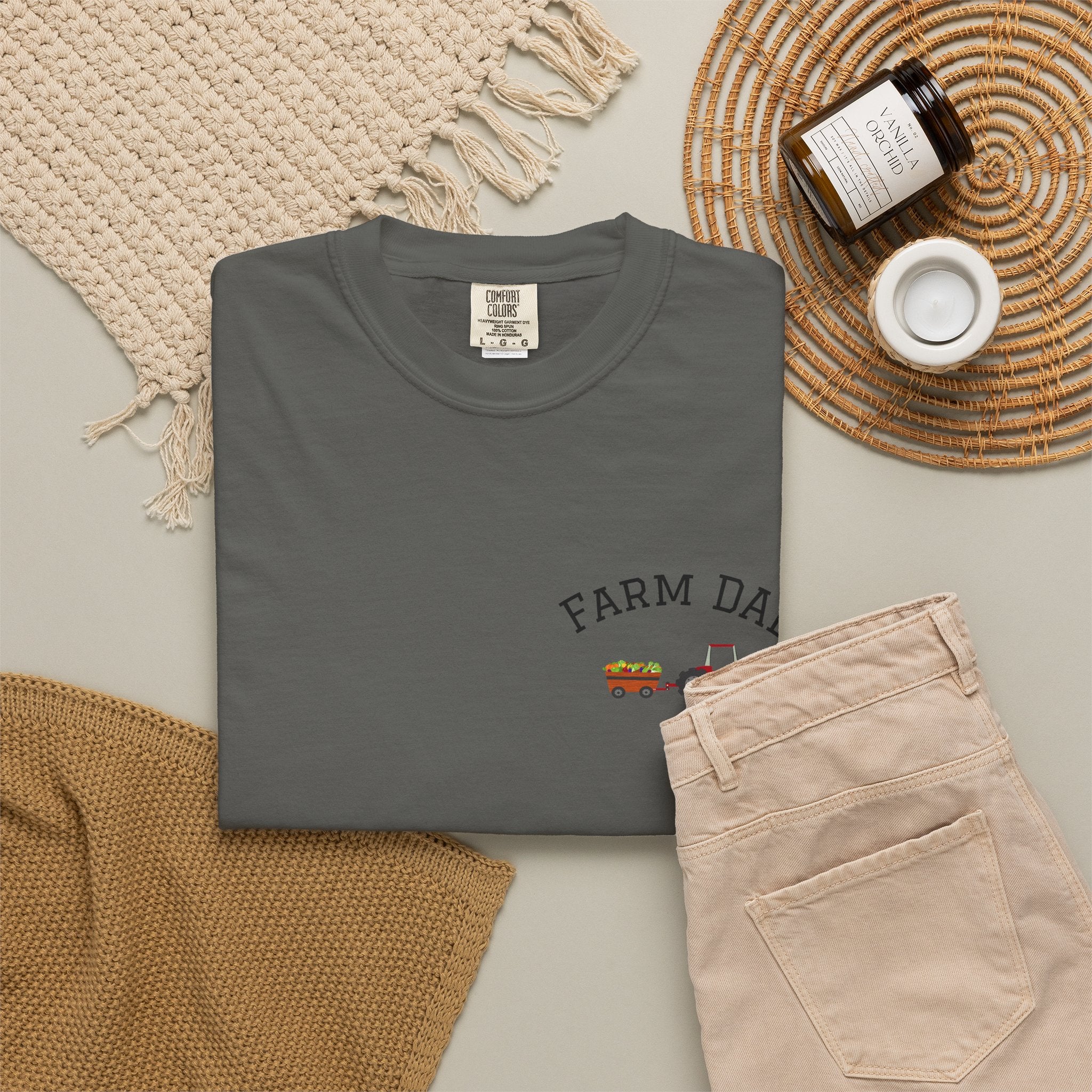 Farmer Dad T-Shirt — Rustic Farm Animals Graphic Tee