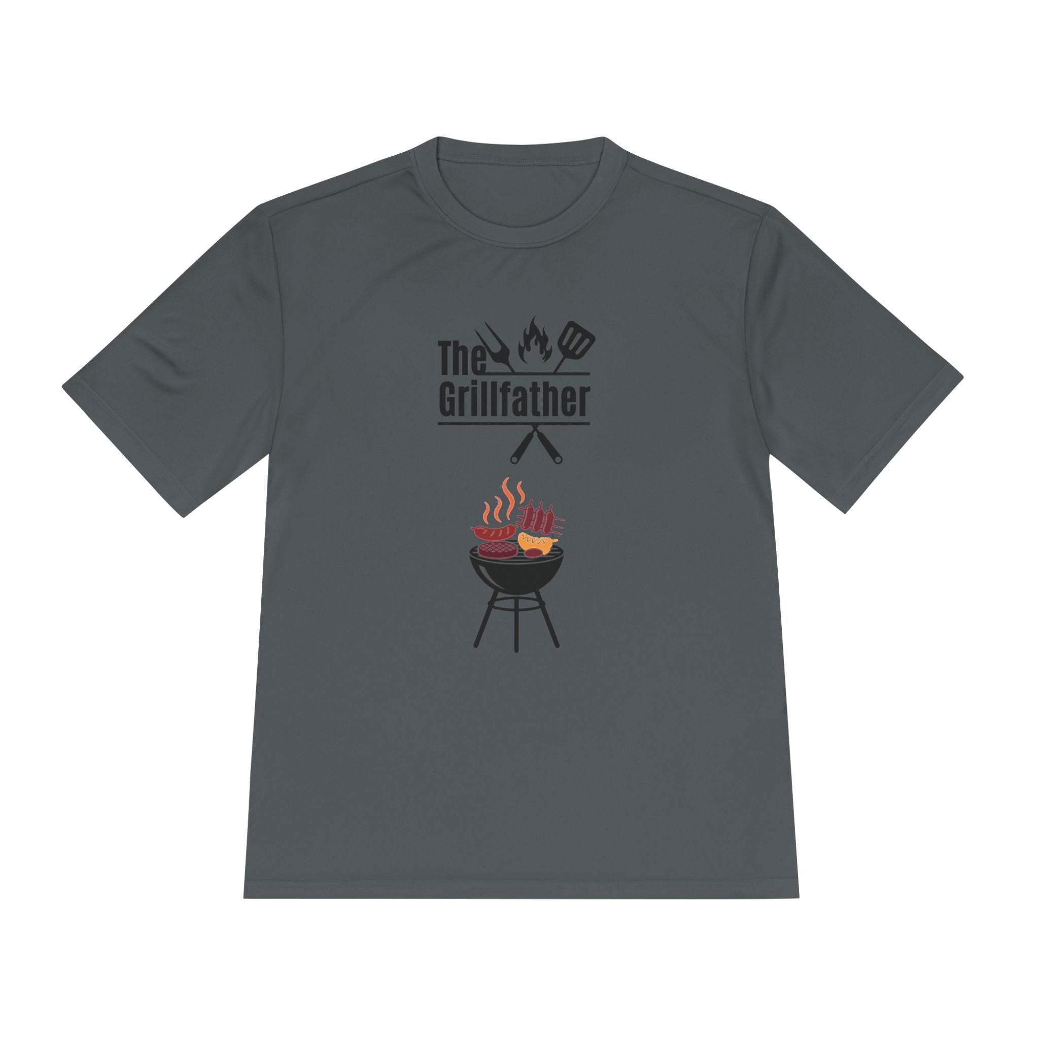 Grillfather BBQ Tee — 'The Grillfather' Moisture-Wicking Grillmaster Shirt