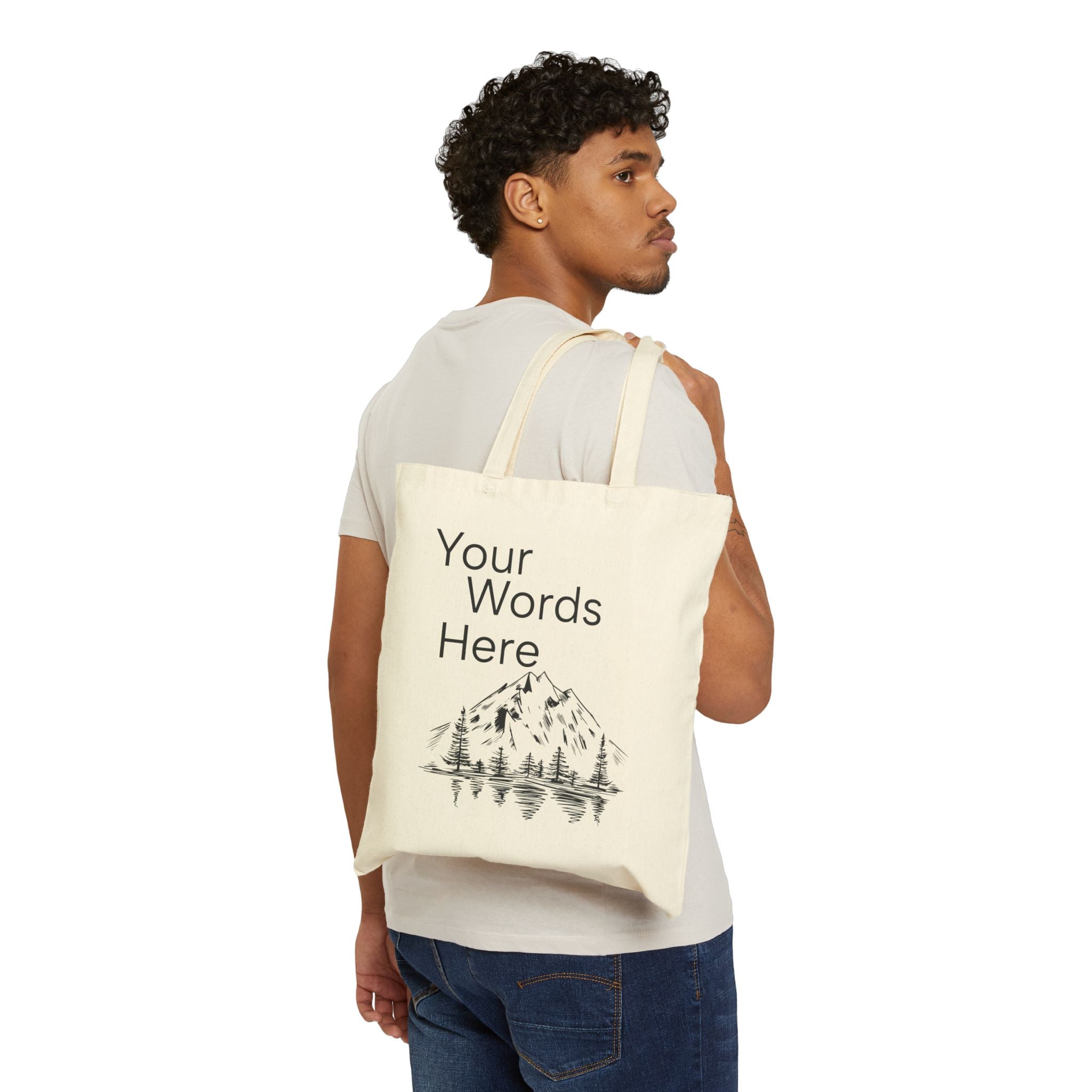 Tote Bag — Personalized Mountain Vacation Canvas Tote (Custom Name/Year)