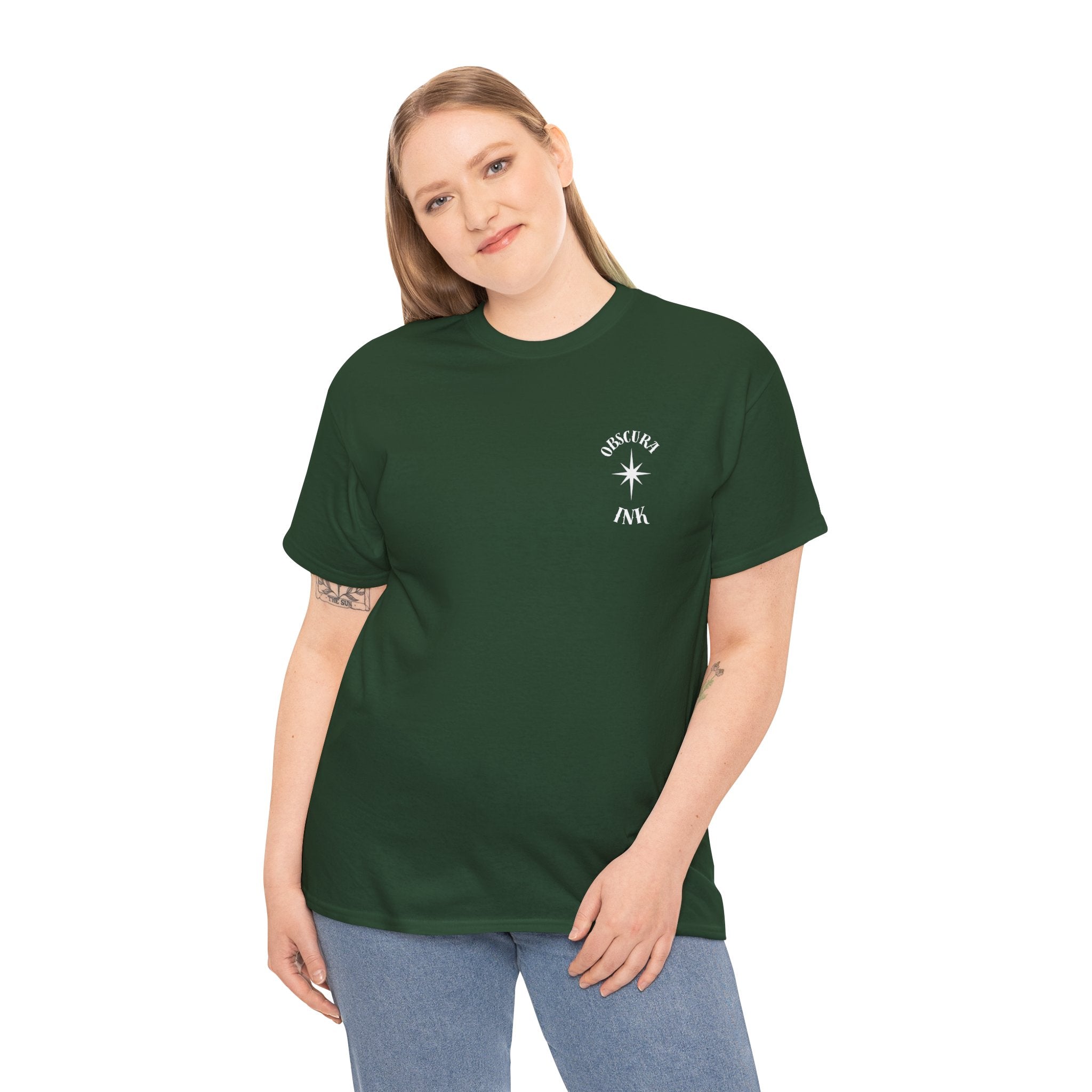 Shield Floral Tee — Obscura Ink Graphic T‑Shirt