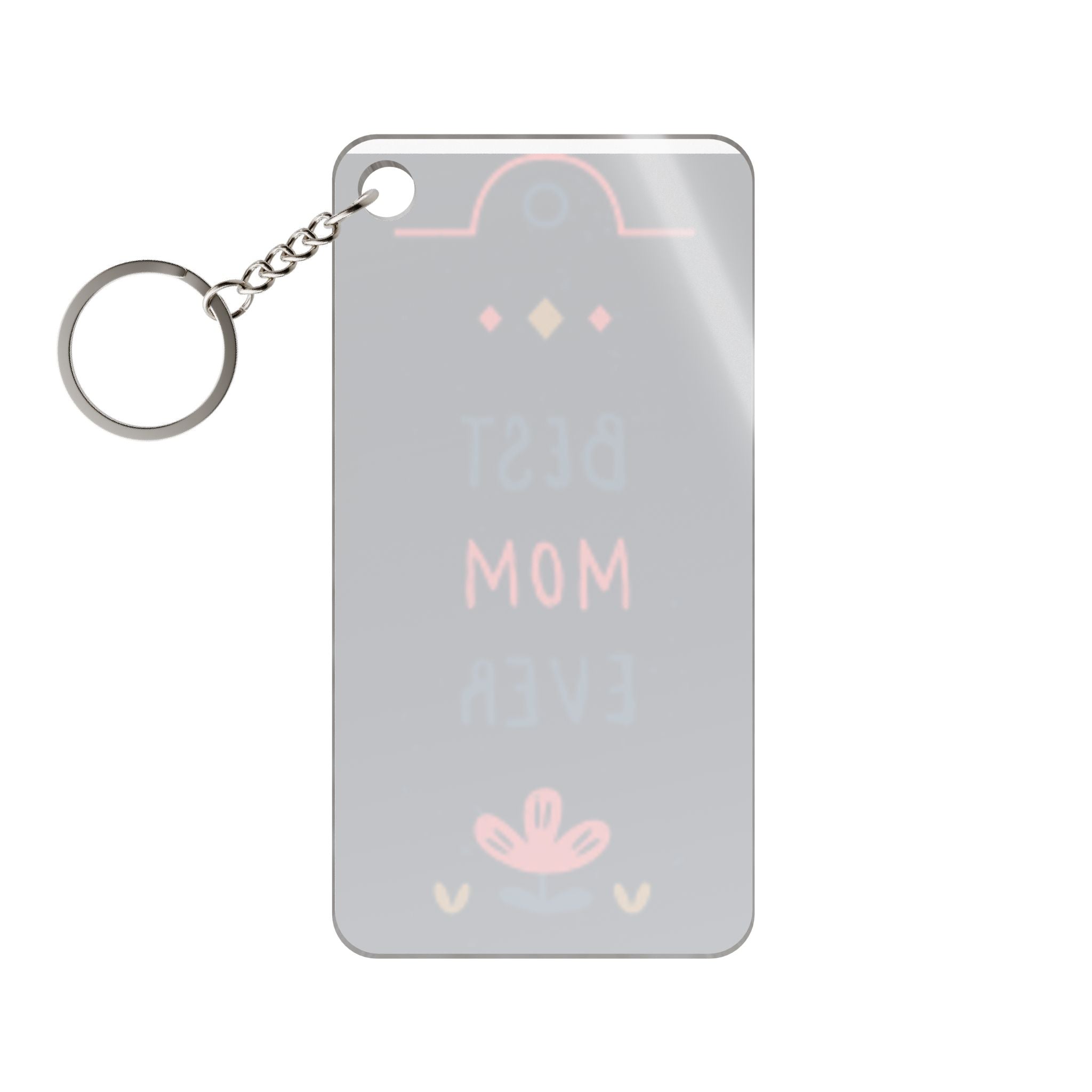 Best Mom Ever Keychain Charm — Floral Mother’s Day Gift
