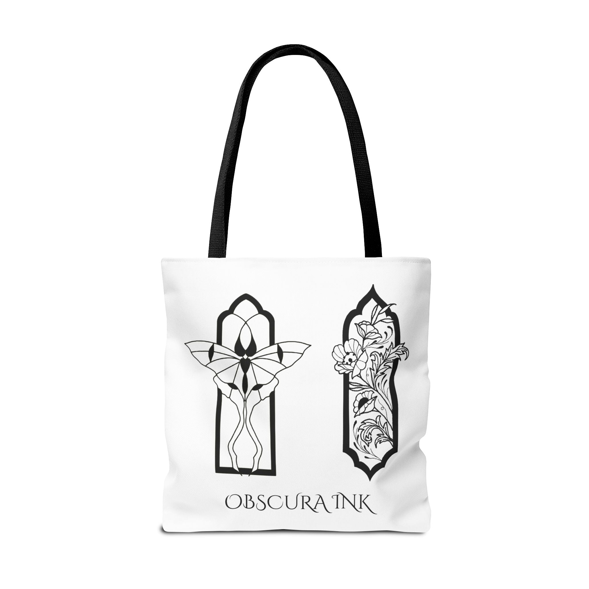 Obscura Ink Compass Tote Bag — Gothic Star Logo Canvas Tote