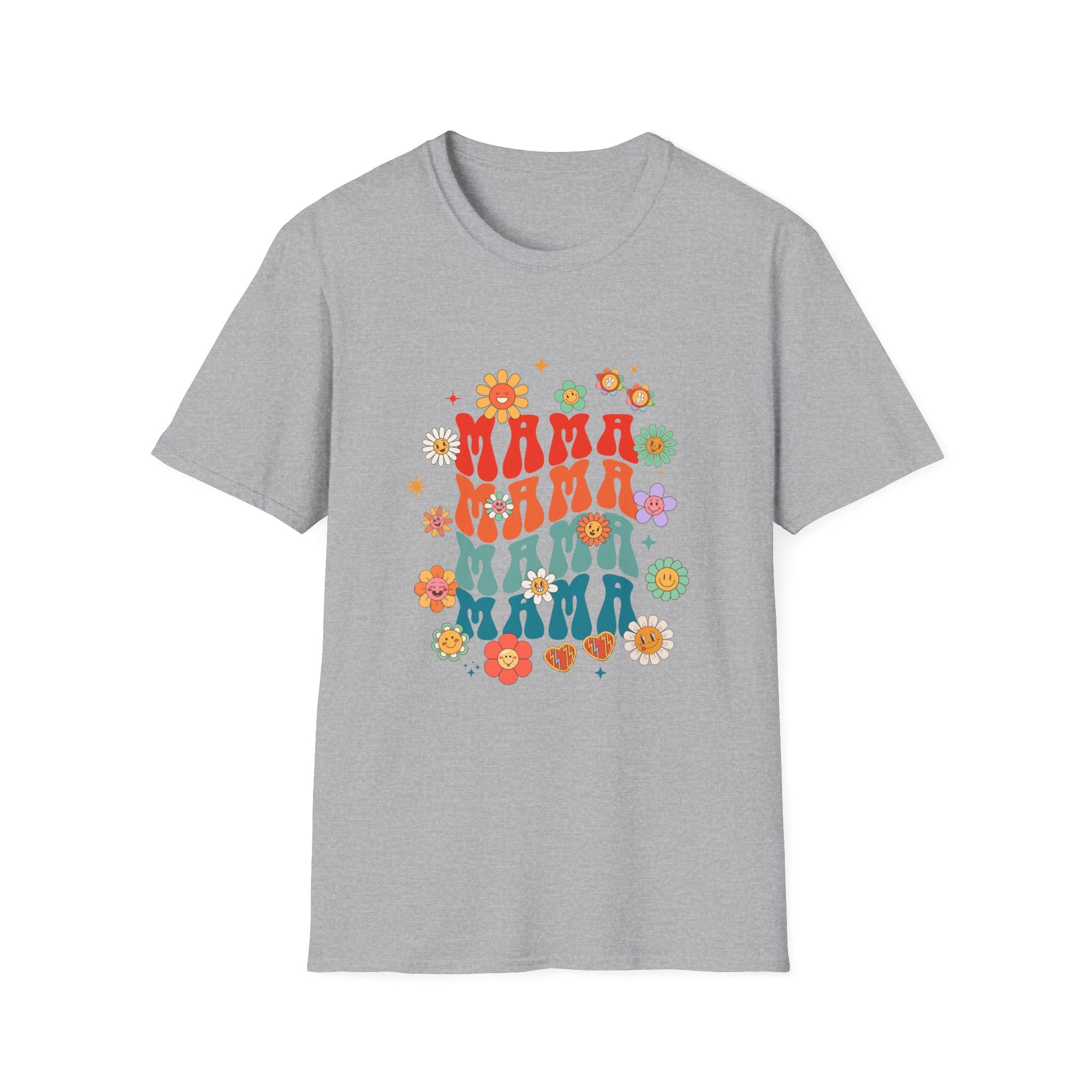 Mama Retro Floral Tee — Vintage 70s-Inspired Mother's Day T-Shirt