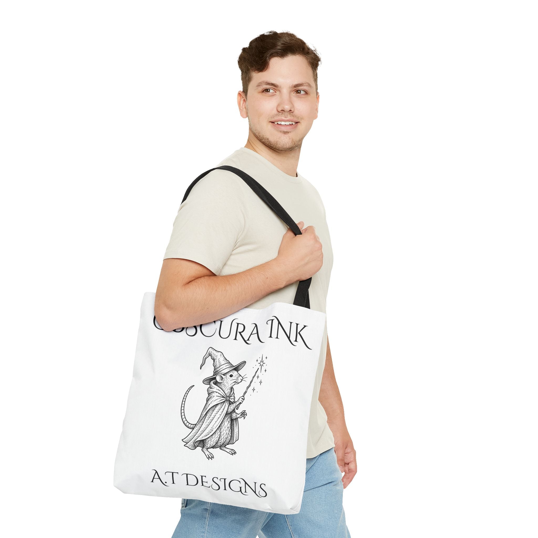 Obscura Ink Compass Tote Bag — Gothic Star Logo Canvas Tote