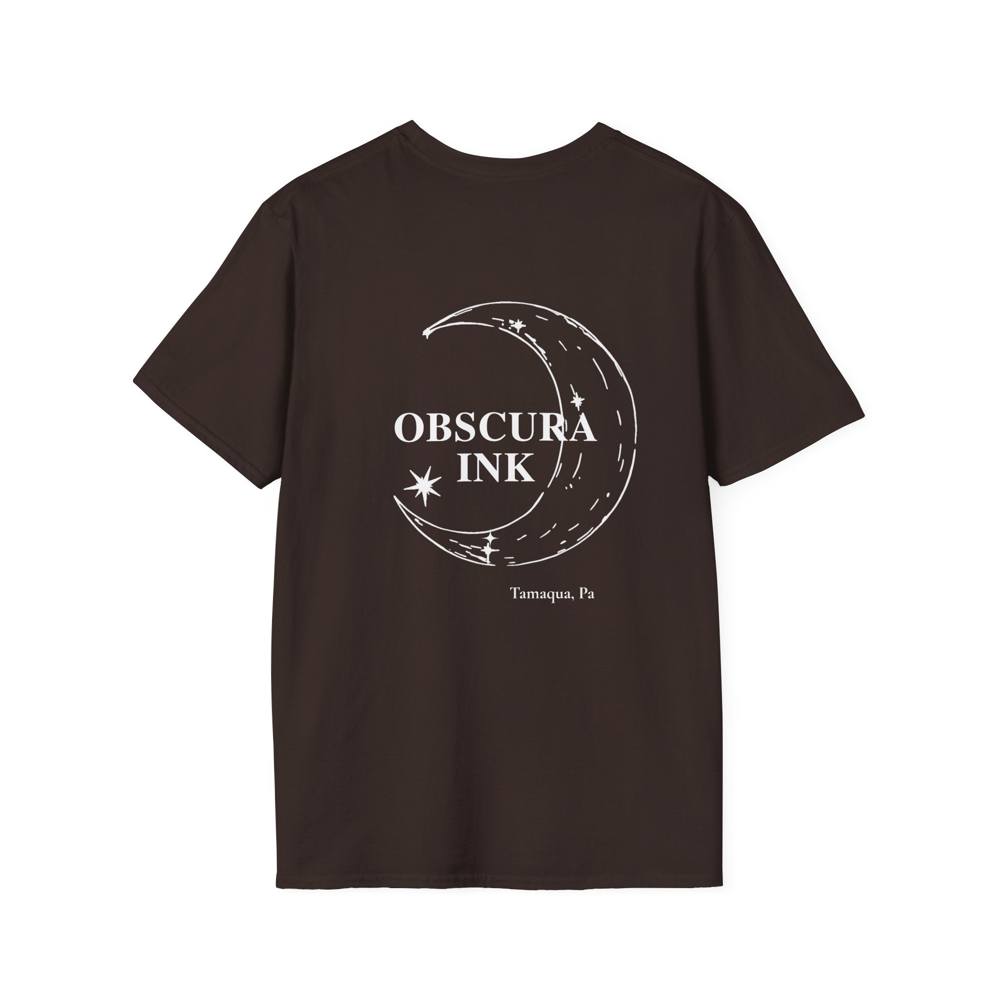 Moon logo ~ Obscura Ink Signature Tee ~ Back