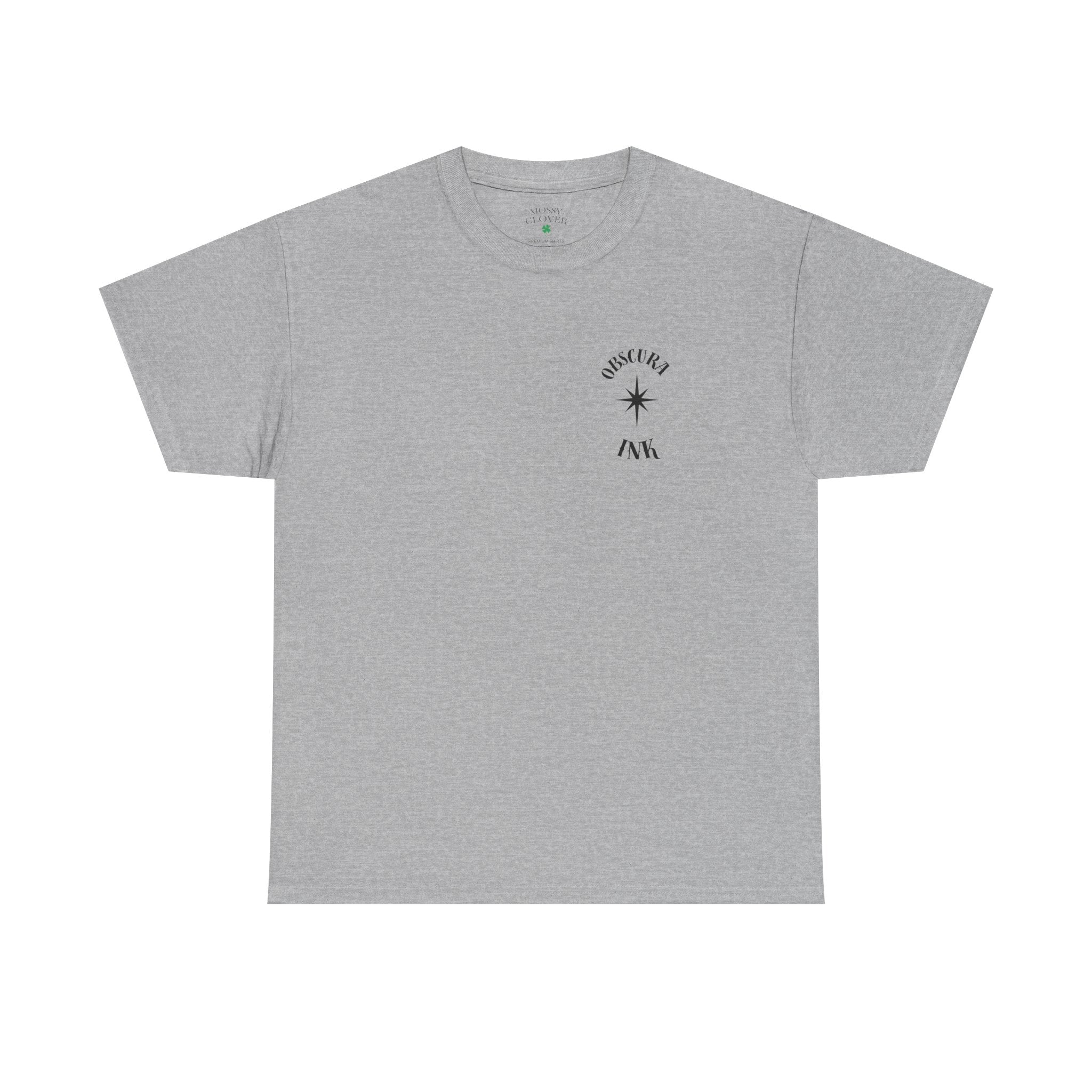 Skull Hourglass Tee — Gothic Skull Backprint Graphic T-Shirt