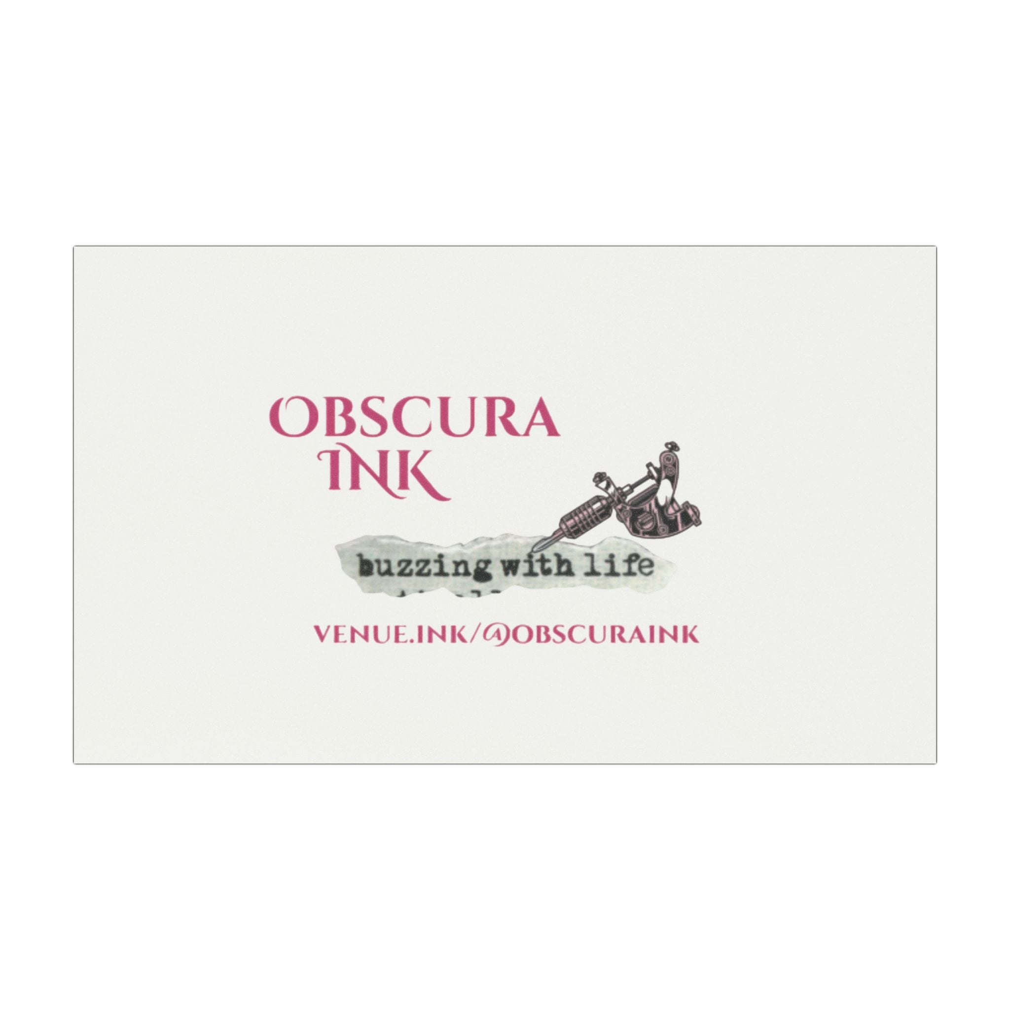 Obscura Ink "Buzzing With Life" Car Magnet — Tattoo Studio Magnet