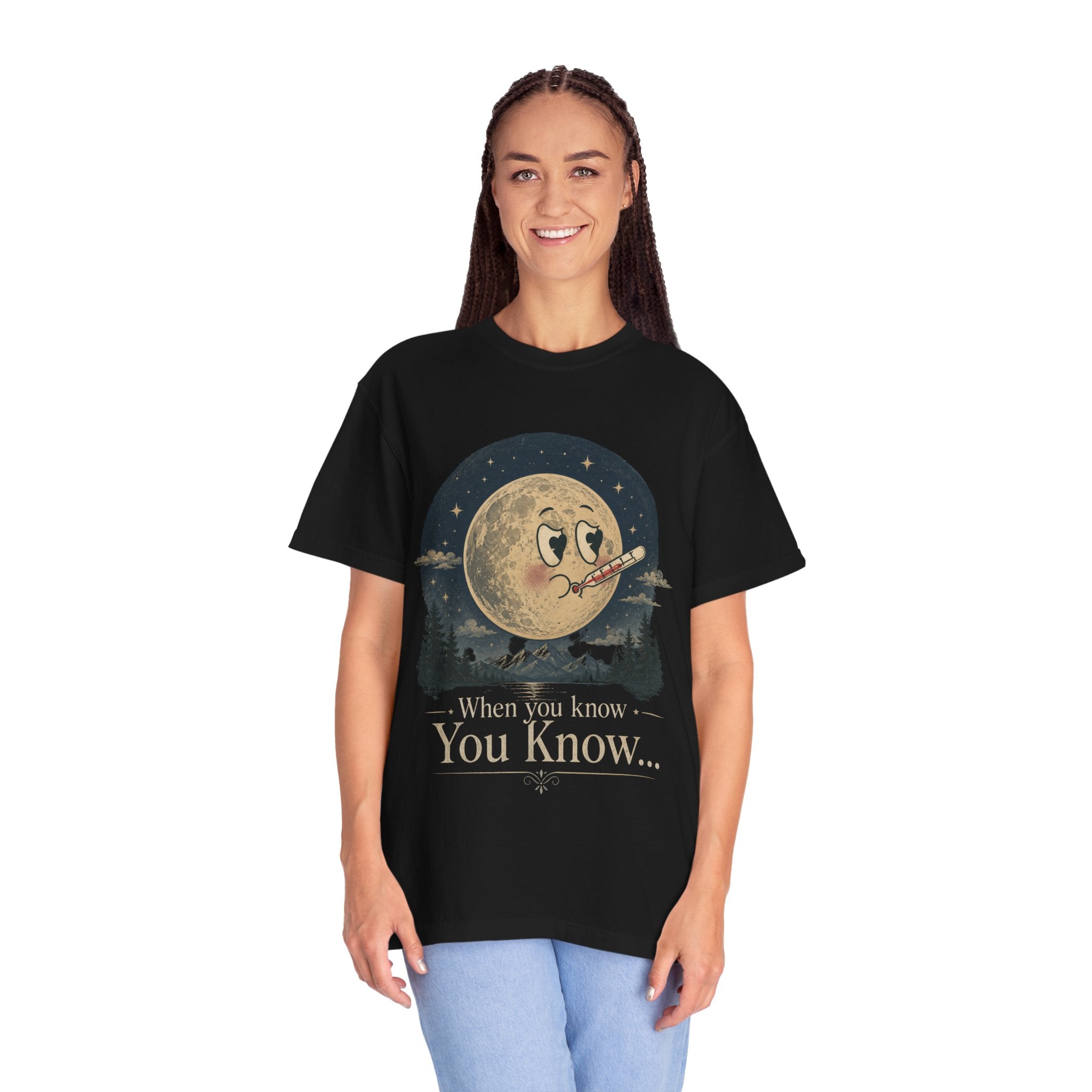 Moonlit Retro Tee — 'When You Know... You Know' Graphic T-Shirt