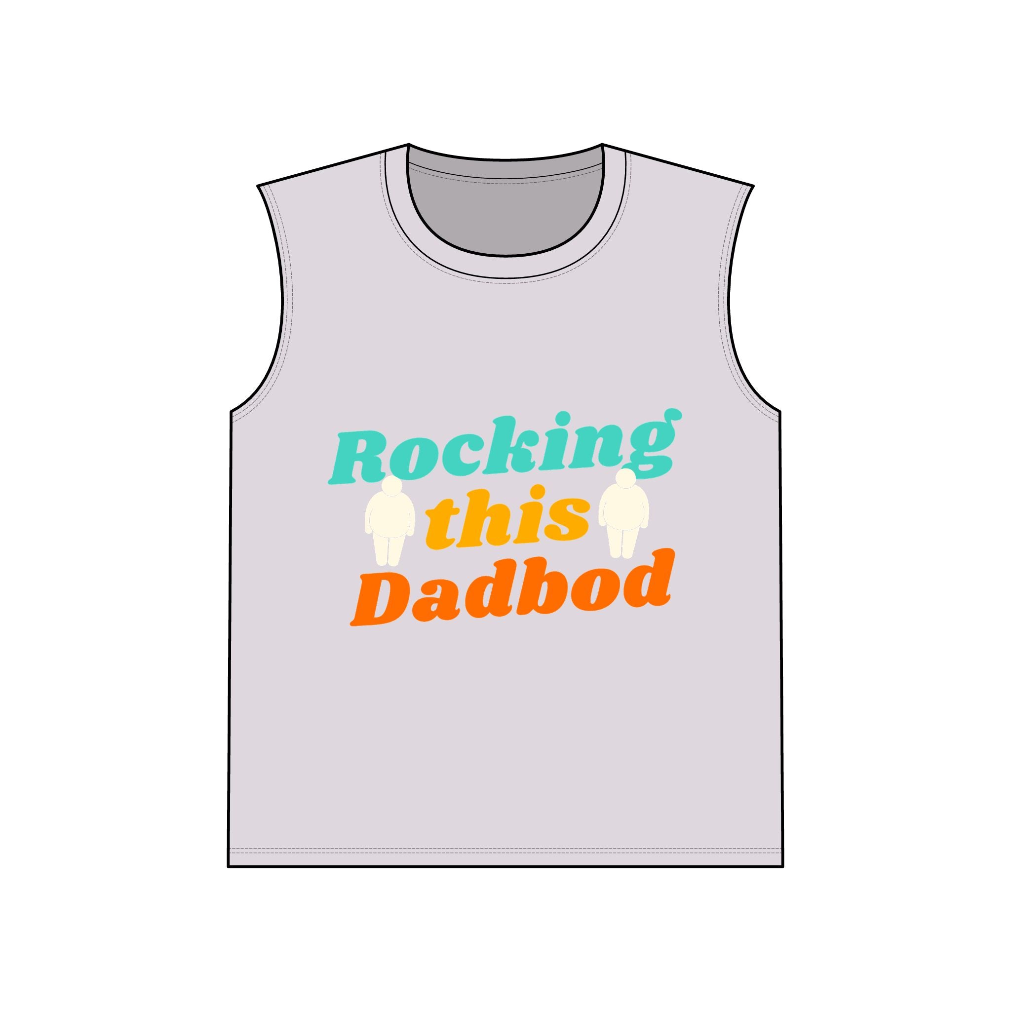 Rocking This Dadbod Sleeveless Tee — Funny Dadbod Muscle Tank