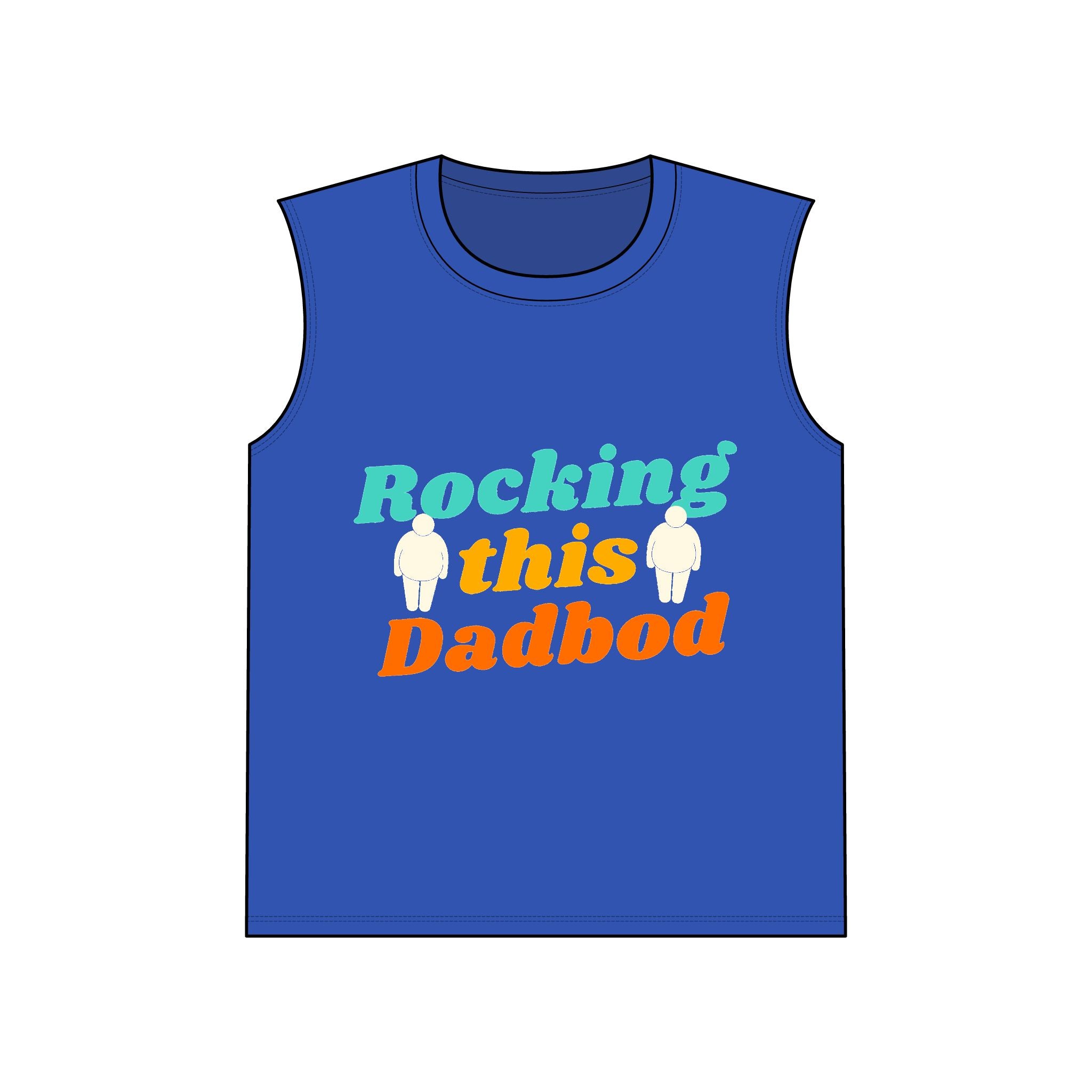 Rocking This Dadbod Sleeveless Tee — Funny Dadbod Muscle Tank