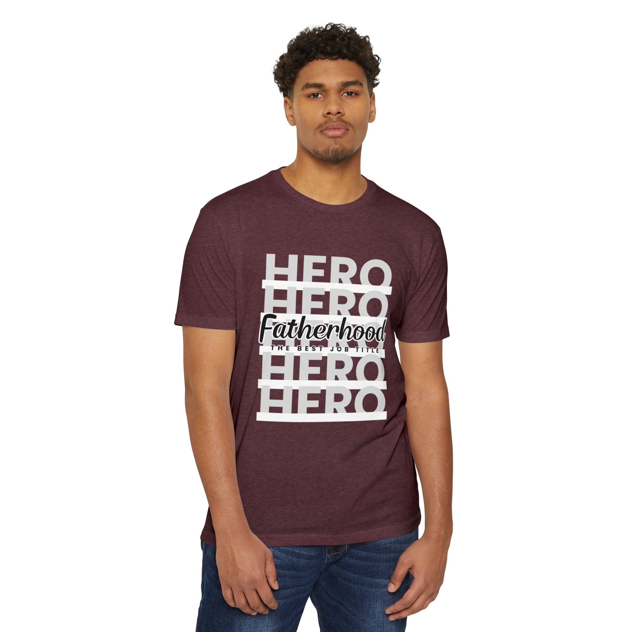 Fatherhood Hero T-Shirt — "Fatherhood: The Ultimate Title" Graphic Tee