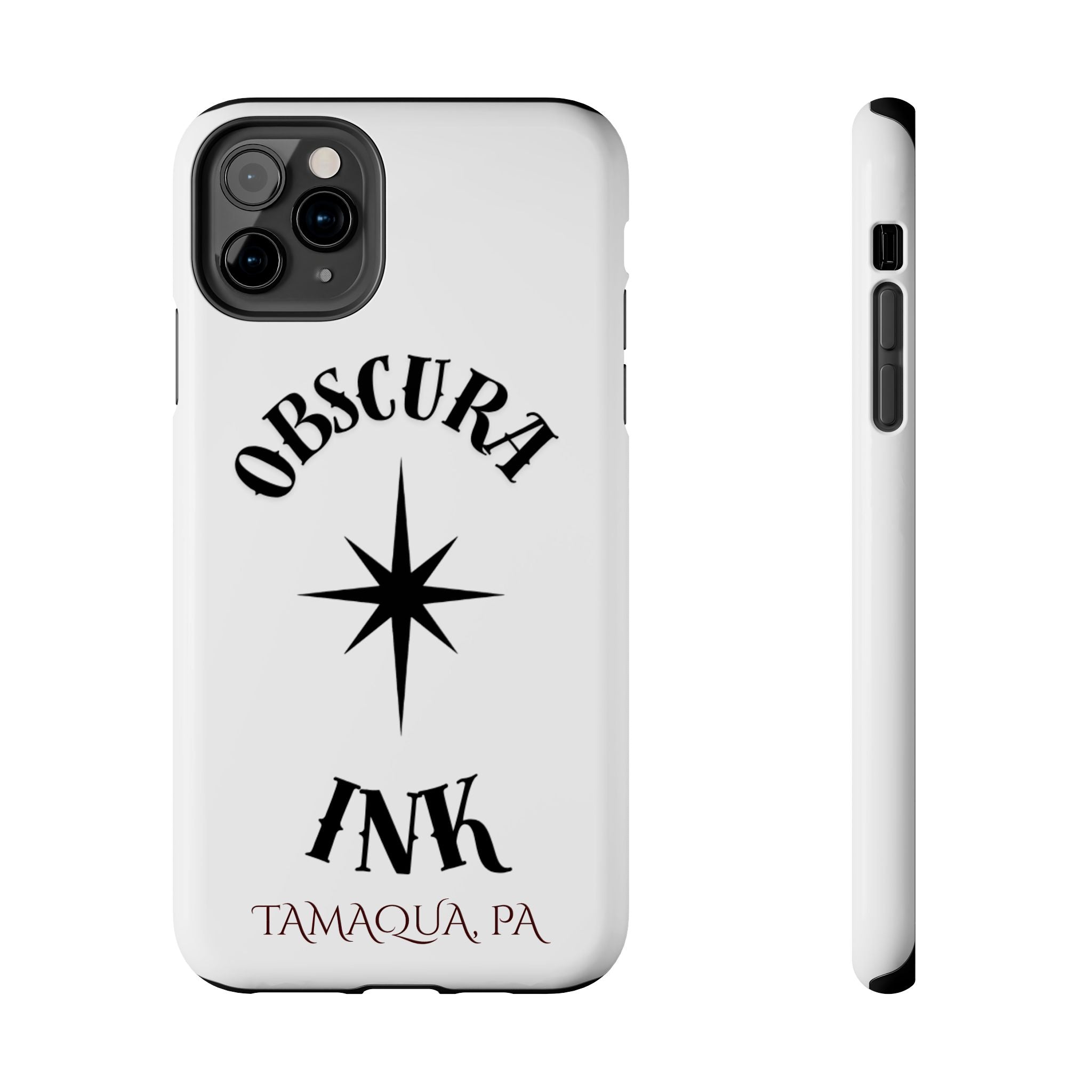 Tough Phone Case — Obscura Ink Compass Design (Tamaqua, PA)