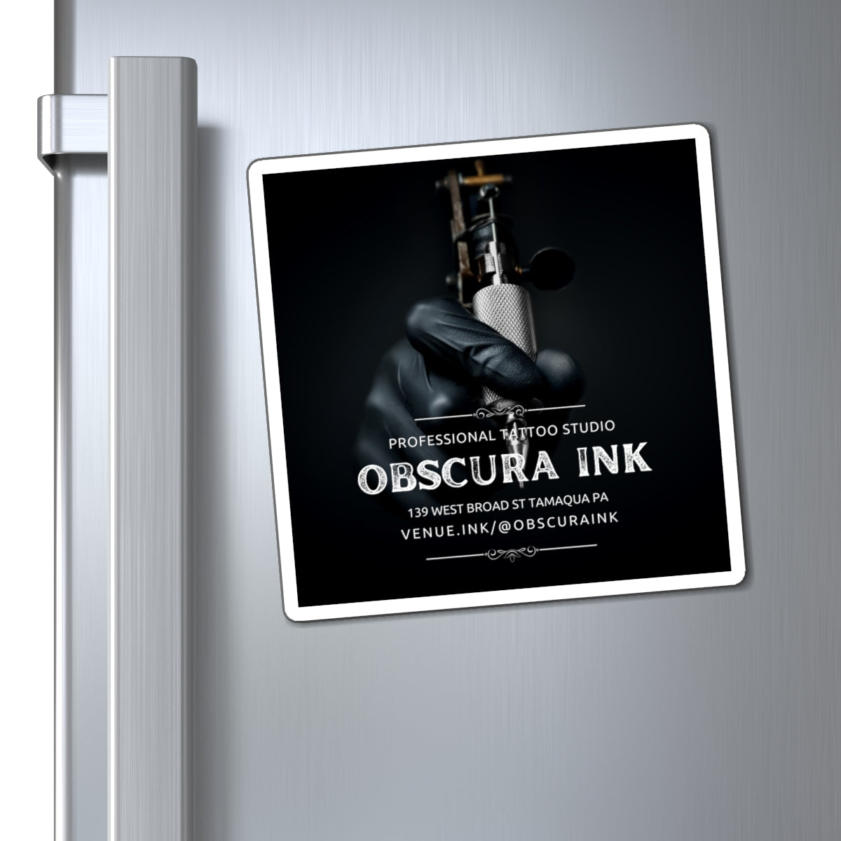 Obscura Ink Promotional Refrigerator Sticker