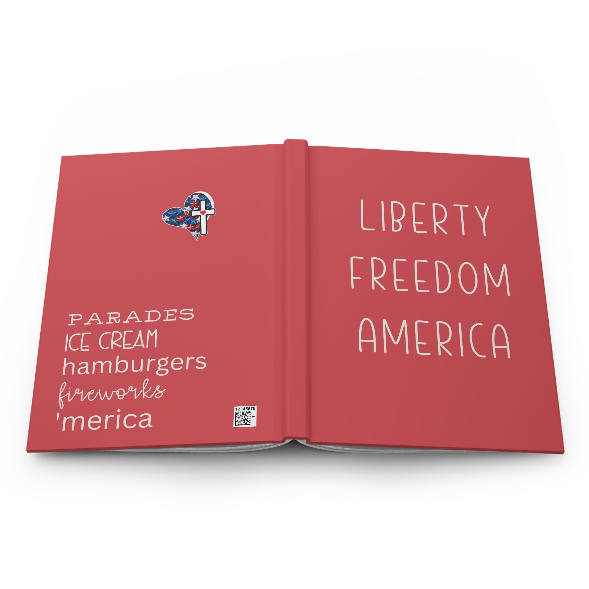 Liberty Freedom America Hardcover Journal