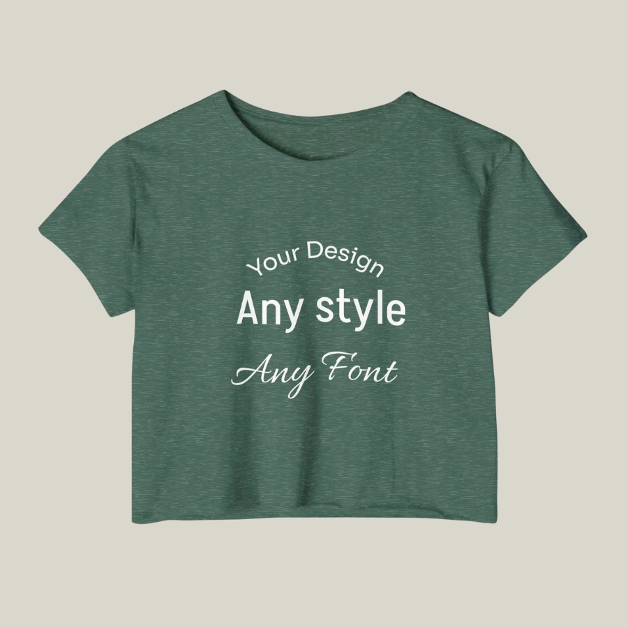 Women's Festival Crop Top — Customizable Graphic Crop Tee