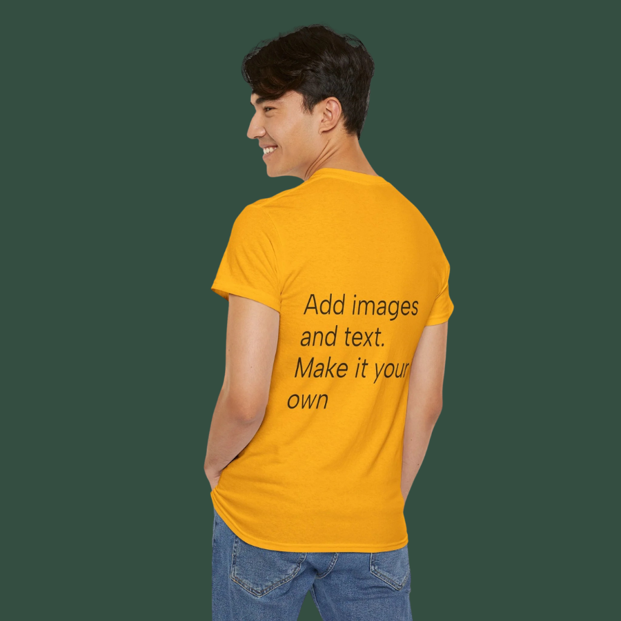 Customizable T‑Shirt – "Upload Your Designs and Watch Them Come to Life"
