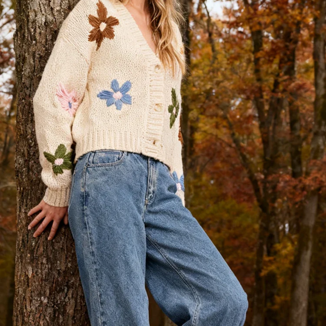 The Wildflower button up Cardigan For Women