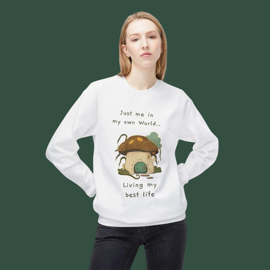 Cozy Mushroom House Sweatshirt — Crewneck