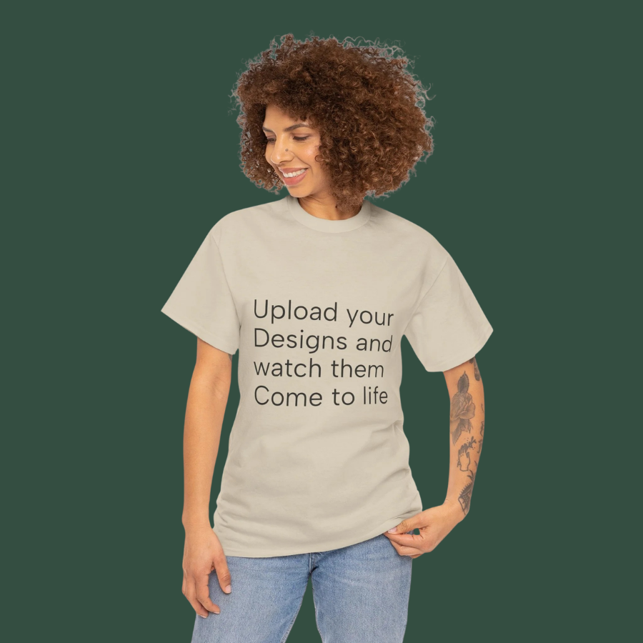 Customizable T‑Shirt – "Upload Your Designs and Watch Them Come to Life"