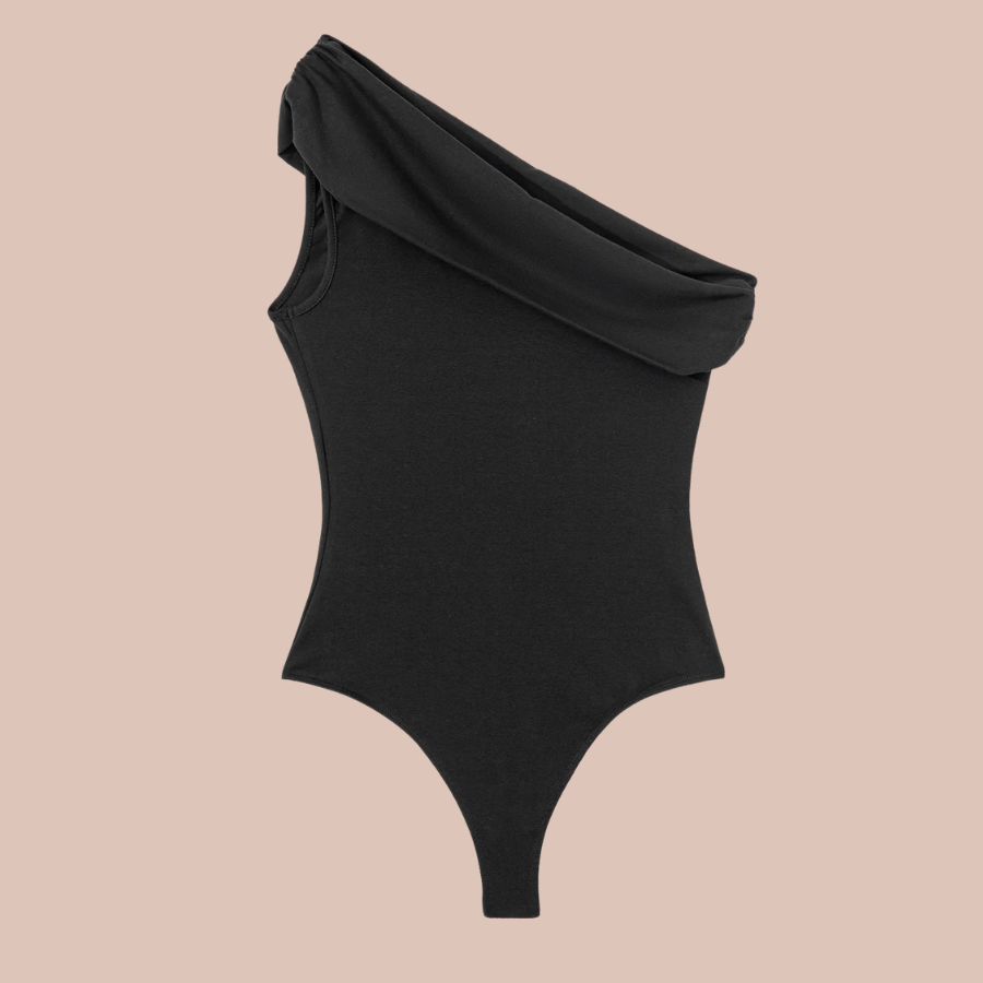 The Noir One-Shoulder Bodysuit