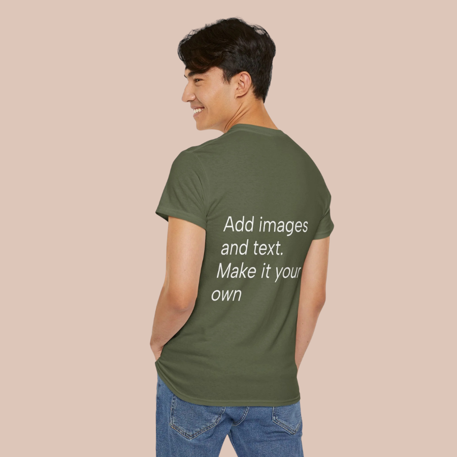 Customizable T‑Shirt – "Upload Your Designs and Watch Them Come to Life"