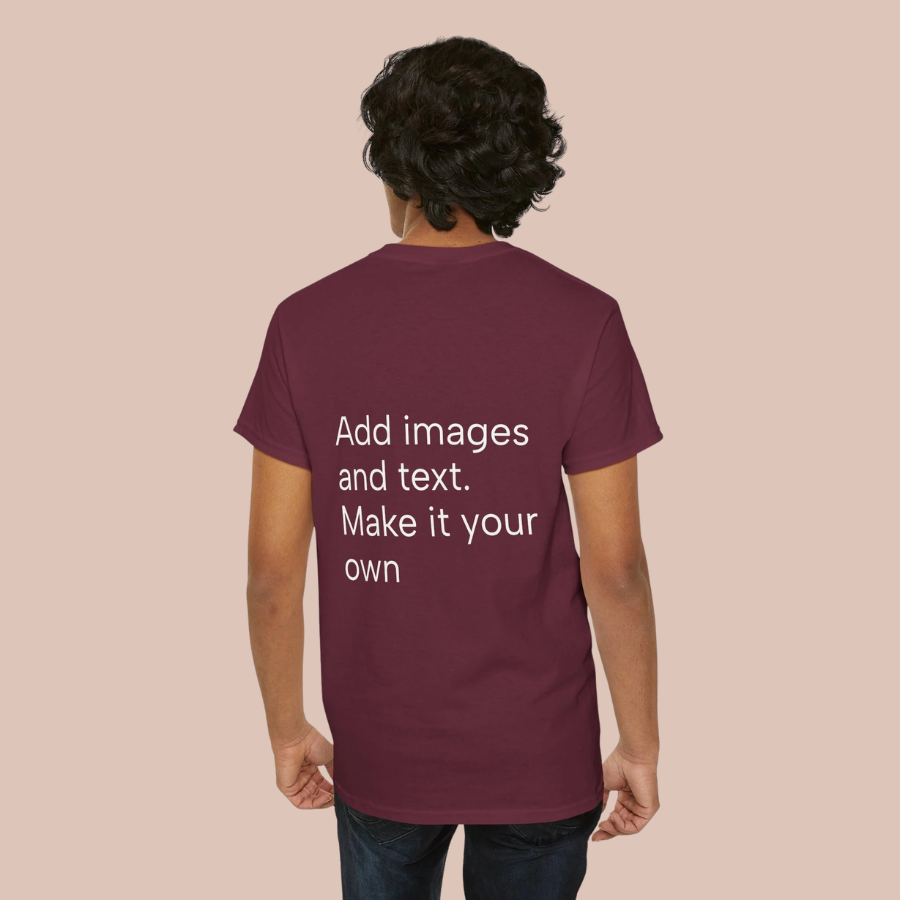 Customizable T‑Shirt – "Upload Your Designs and Watch Them Come to Life"