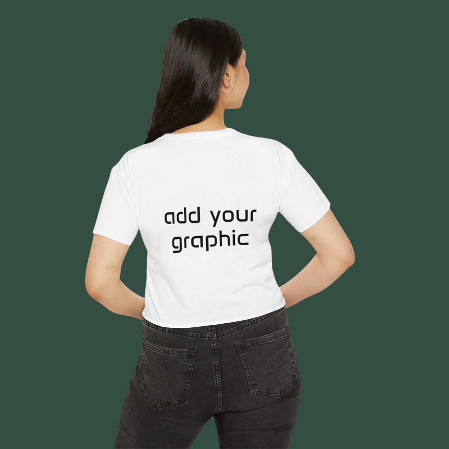 Women's Festival Crop Top — Customizable Graphic Crop Tee