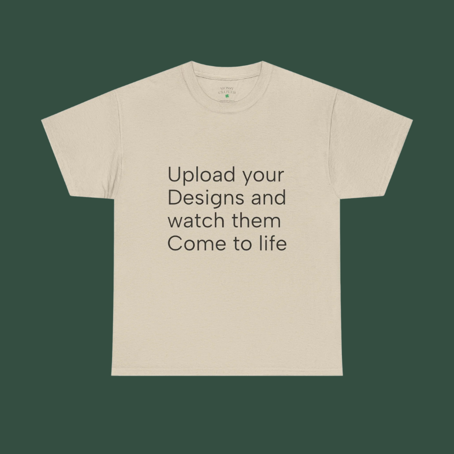 Customizable T‑Shirt – "Upload Your Designs and Watch Them Come to Life"