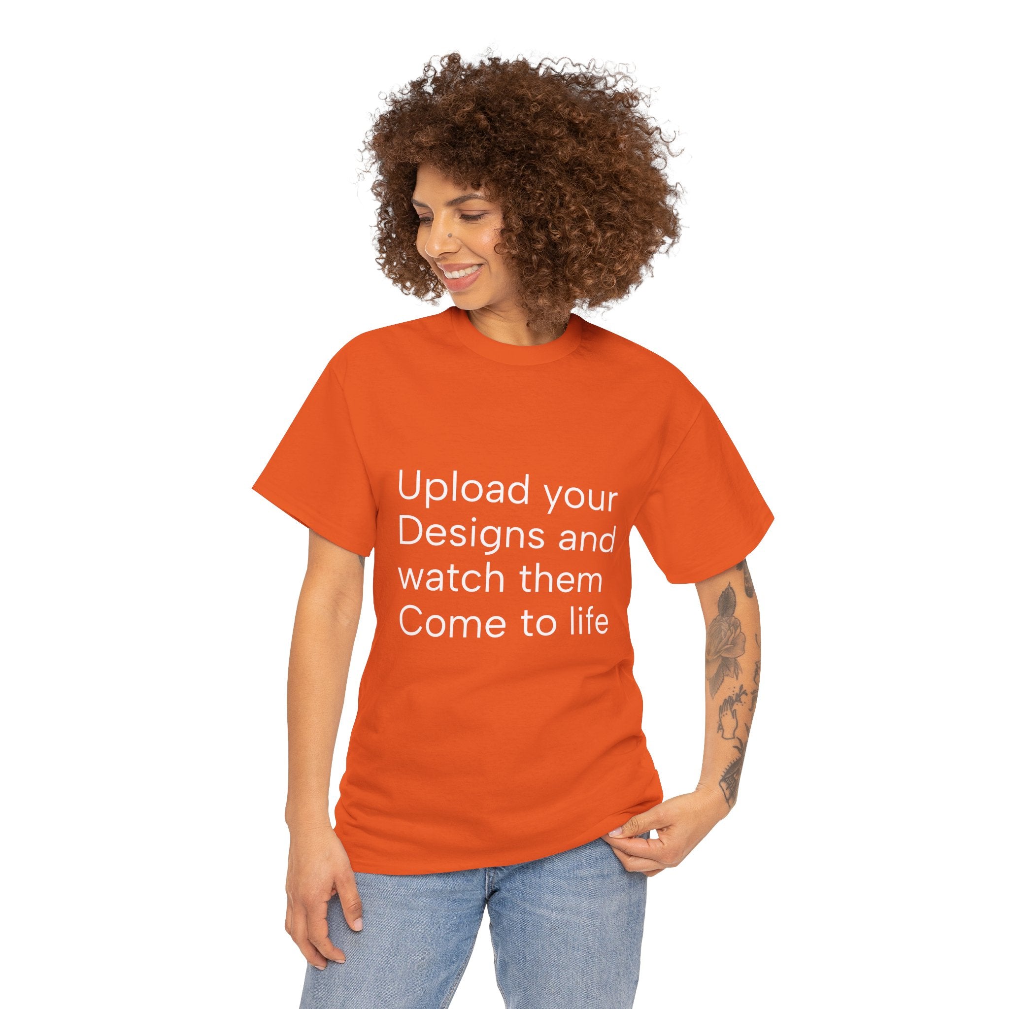 Customizable T‑Shirt – "Upload Your Designs and Watch Them Come to Life"