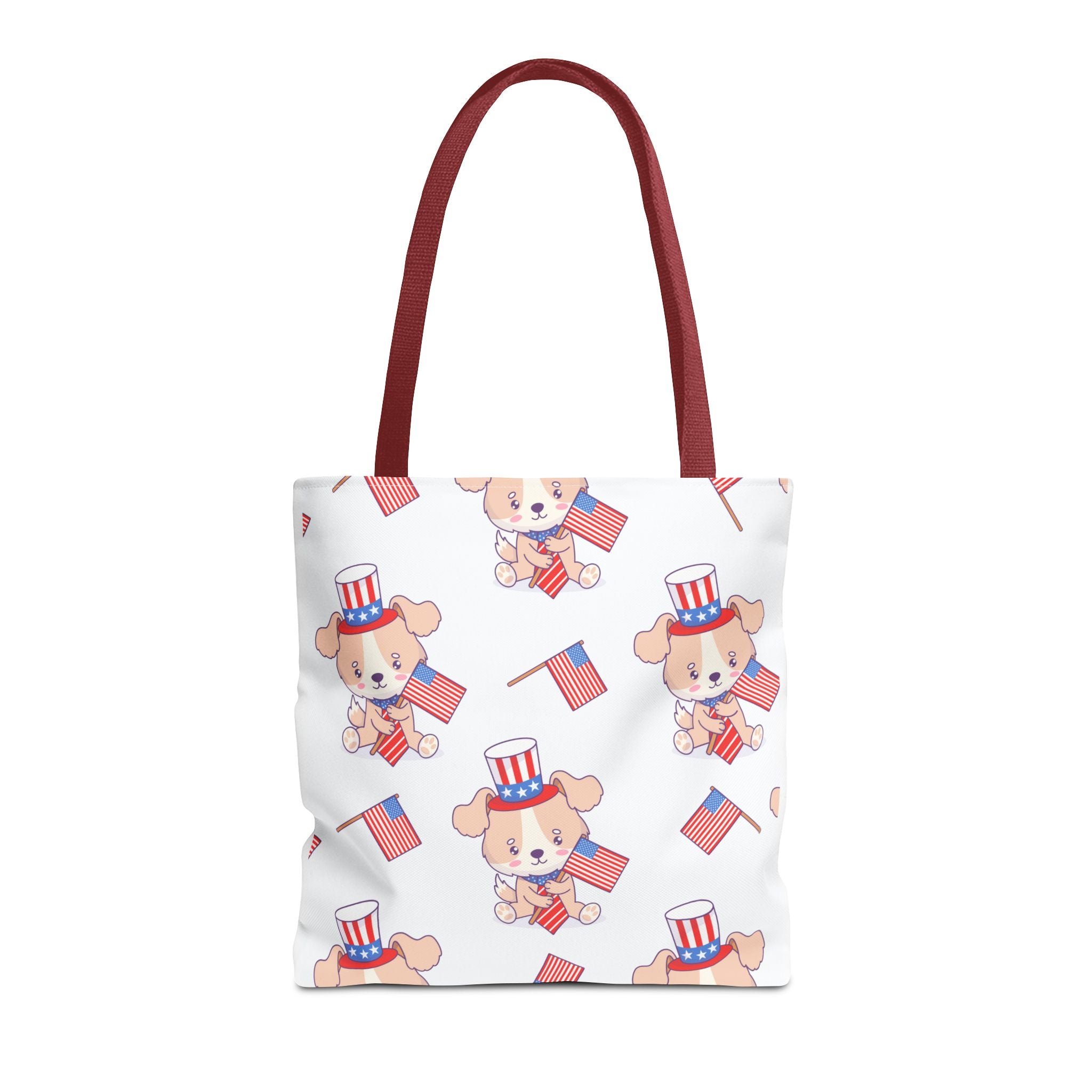 Patriotic Tote Bag - American Flag Eagle Design | Proud Made in America Tote