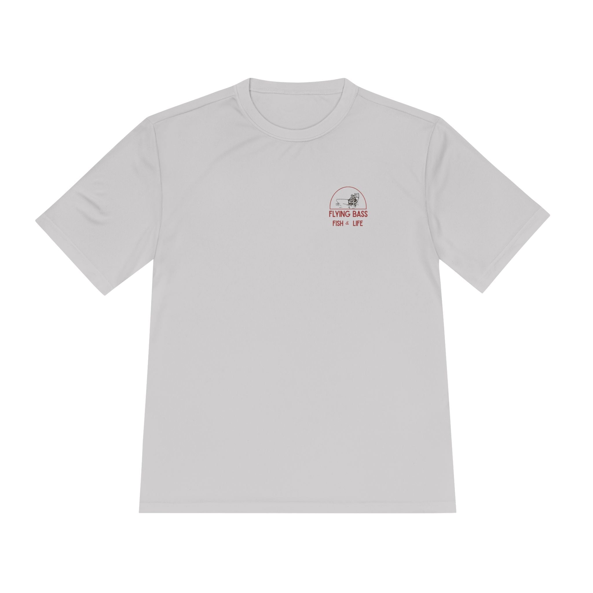 Fishing Tee — "Flying Bass" Fish & Life Moisture‑Wicking Shirt