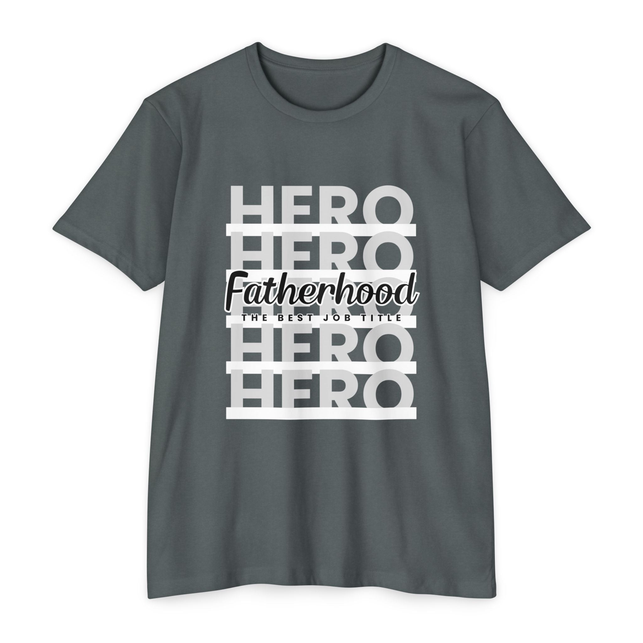 Fatherhood Hero T-Shirt — "Fatherhood: The Ultimate Title" Graphic Tee