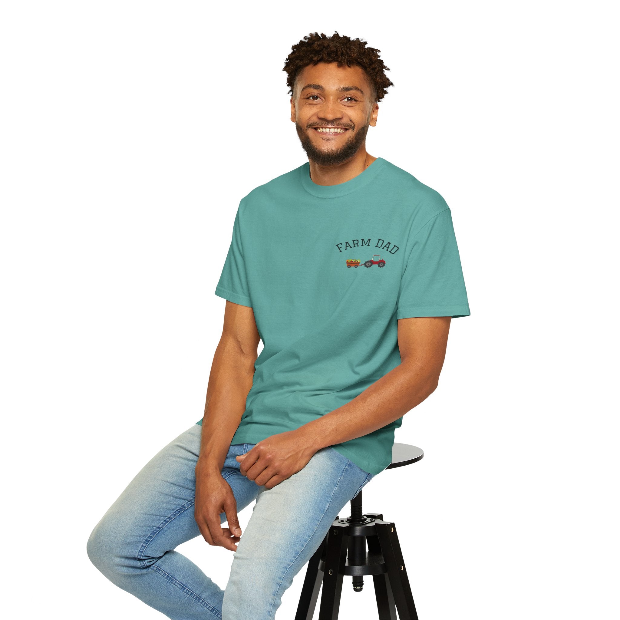 Farmer Dad T-Shirt — Rustic Farm Animals Graphic Tee