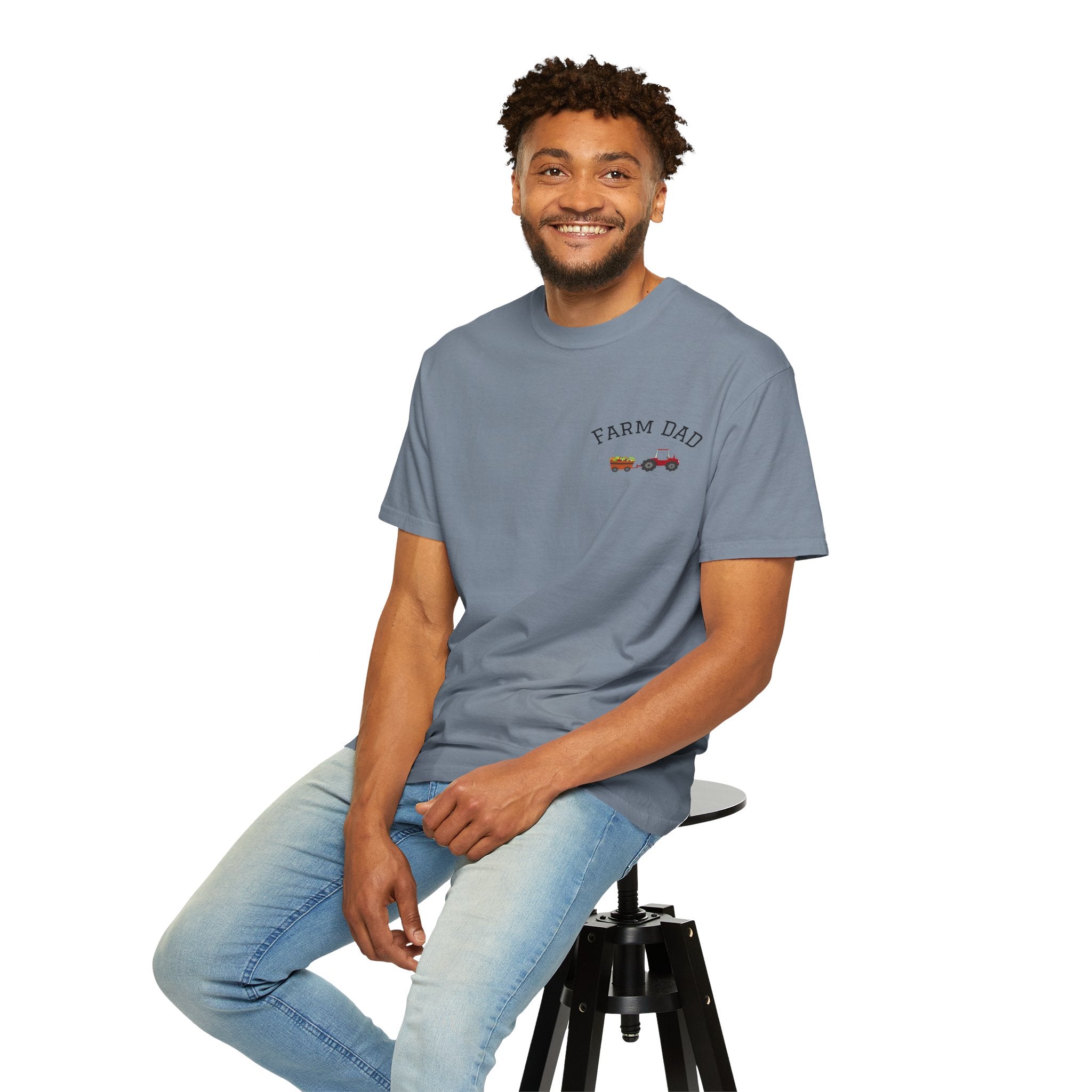 Farmer Dad T-Shirt — Rustic Farm Animals Graphic Tee