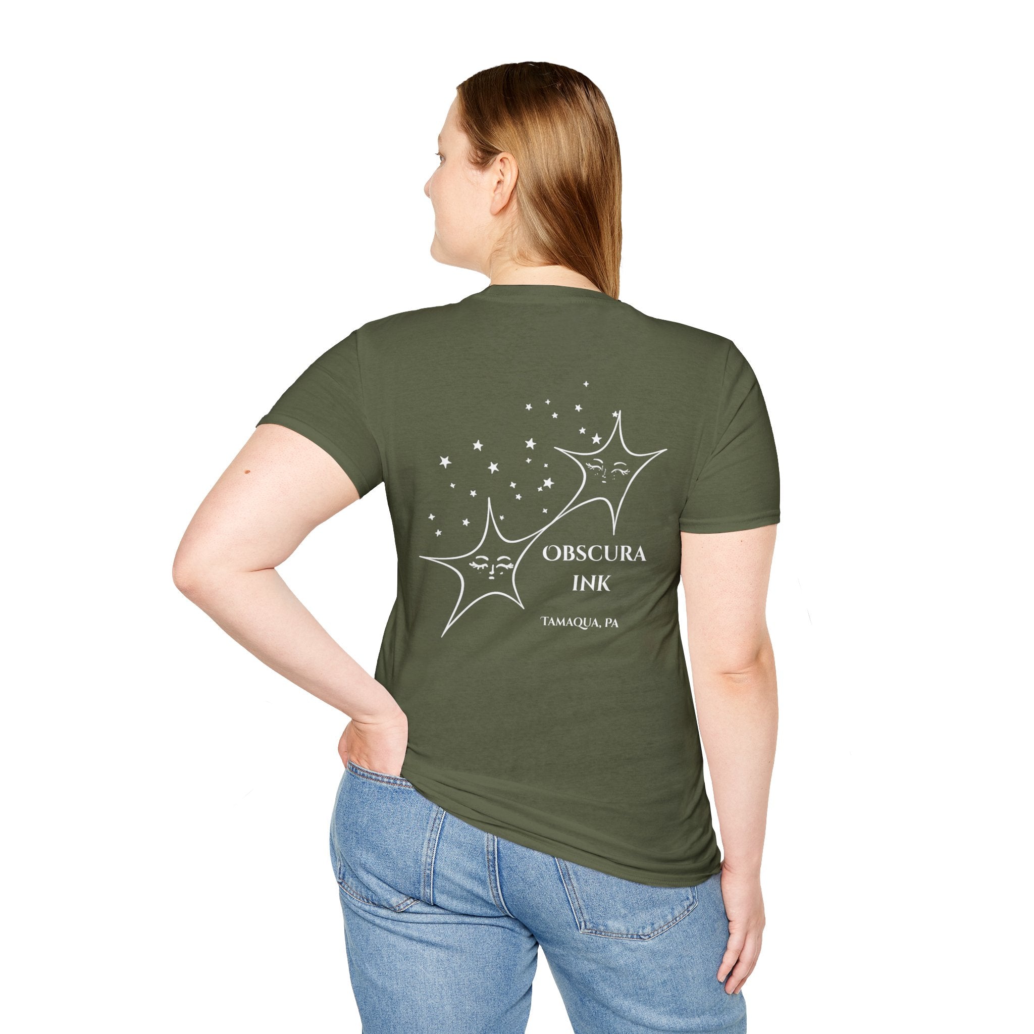 Stars logo ~ Back ~ Obscura Ink Signature Tee