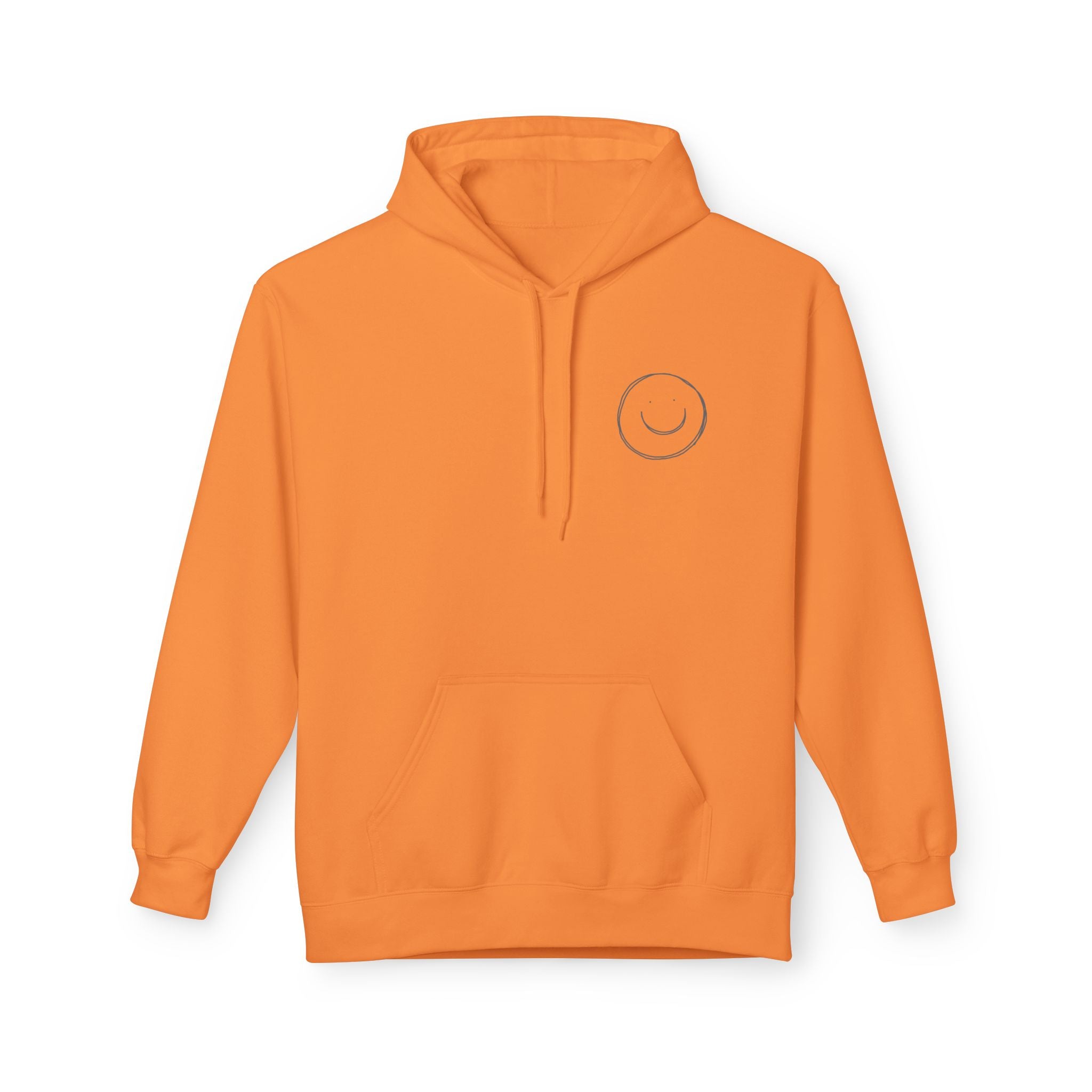 Minimalist Smiley Face  Hoodie — Small Chest Graphic