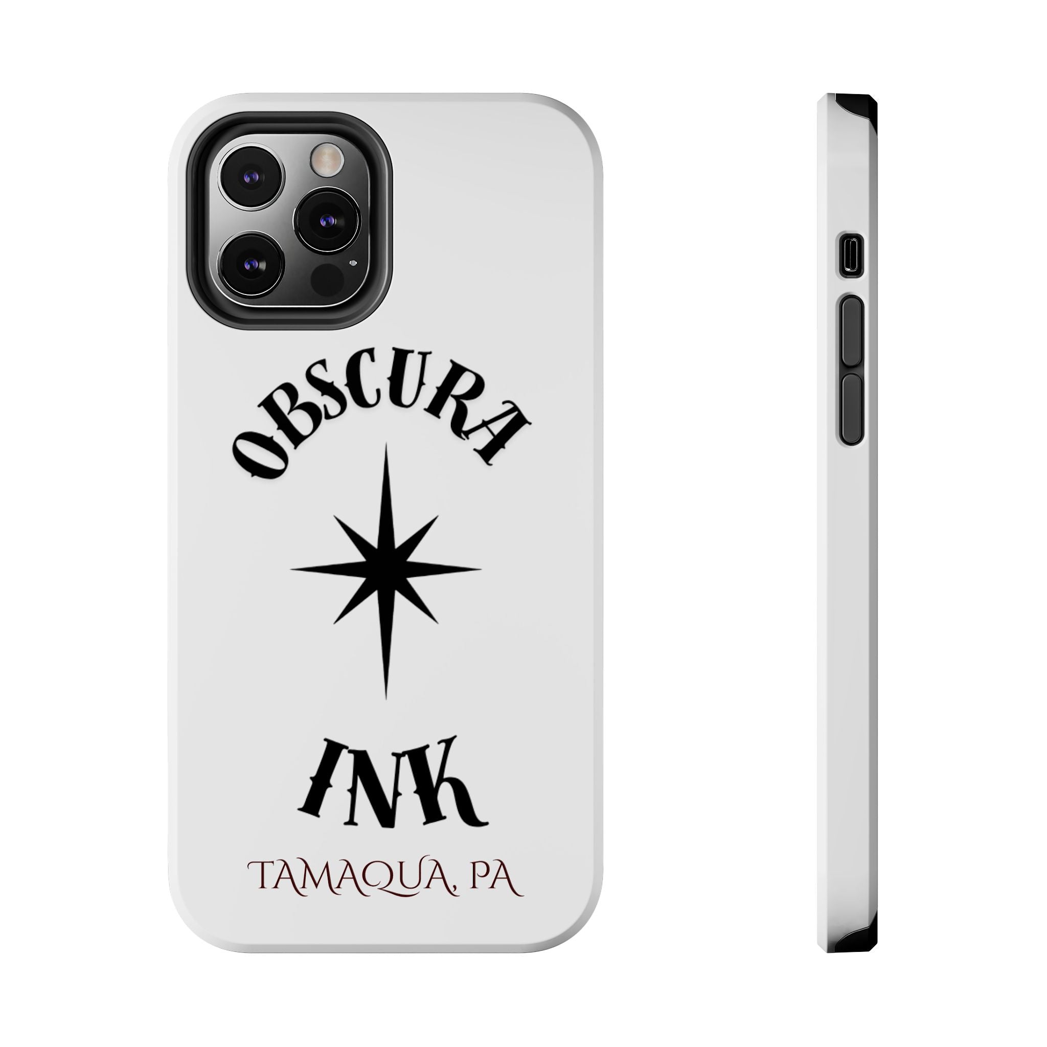Tough Phone Case — Obscura Ink Compass Design (Tamaqua, PA)