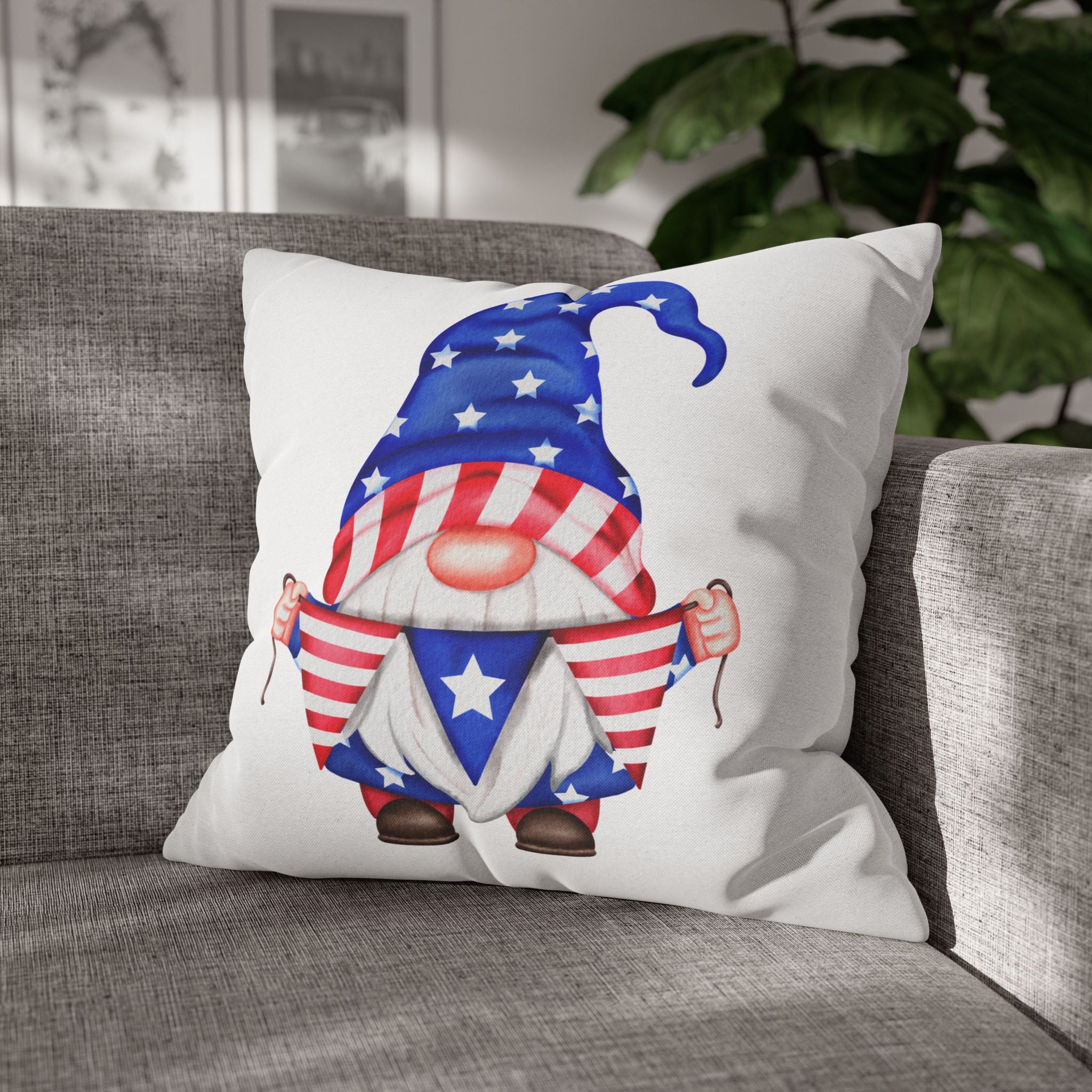 Spun Polyester Square Pillowcase