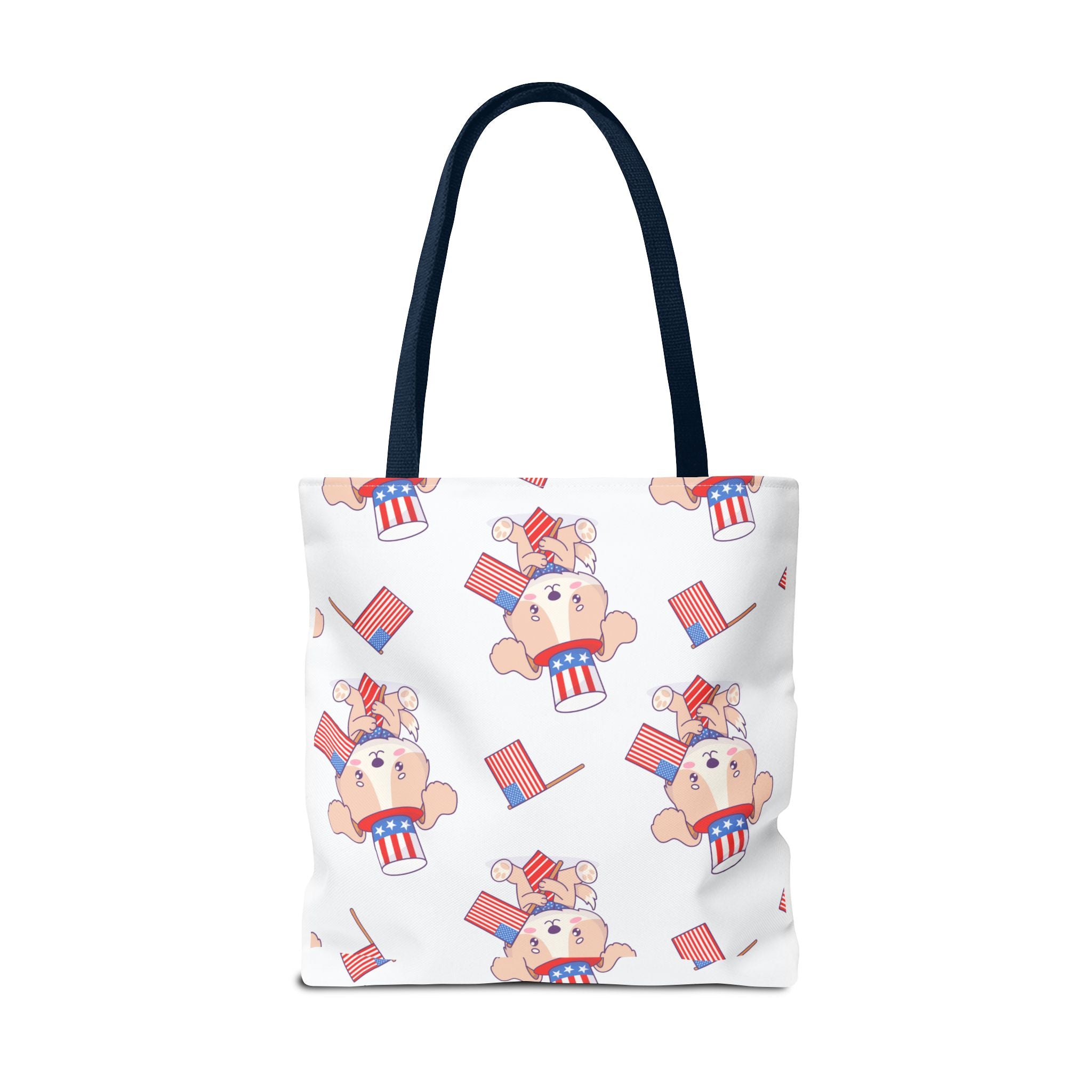 Patriotic Tote Bag - American Flag Eagle Design | Proud Made in America Tote