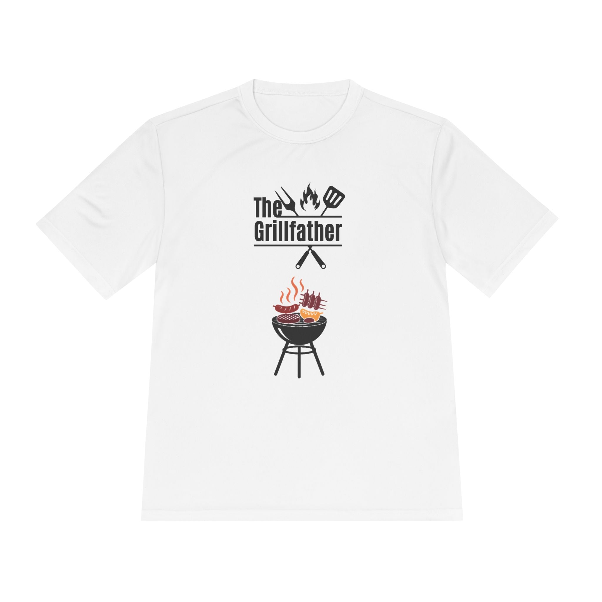 Grillfather BBQ Tee — 'The Grillfather' Moisture-Wicking Grillmaster Shirt