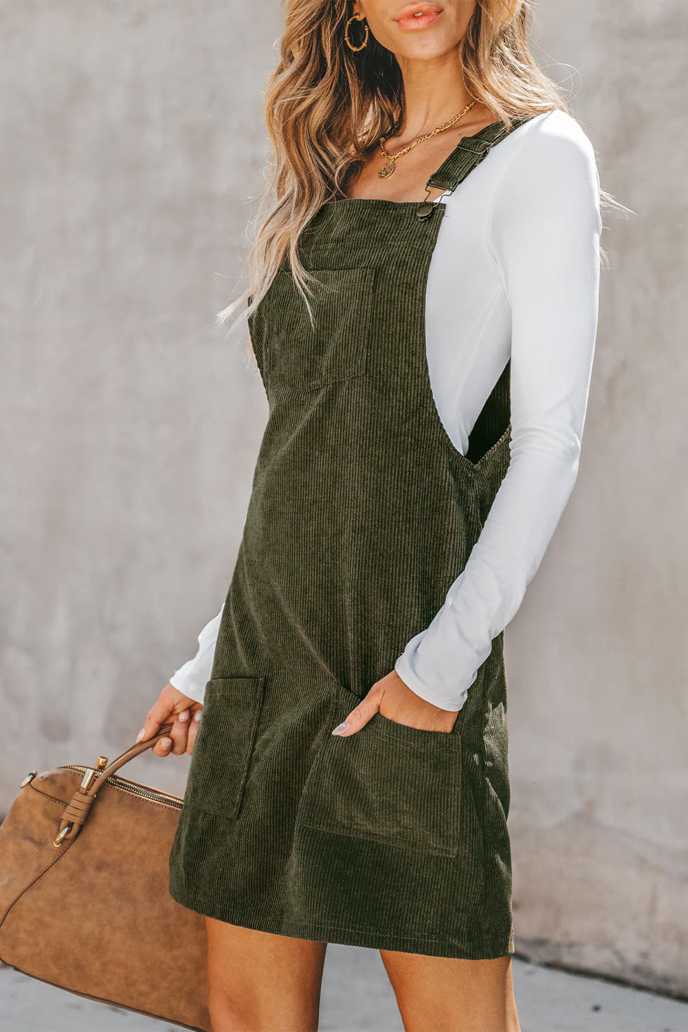 The Orchard - Corduroy Overall Dress