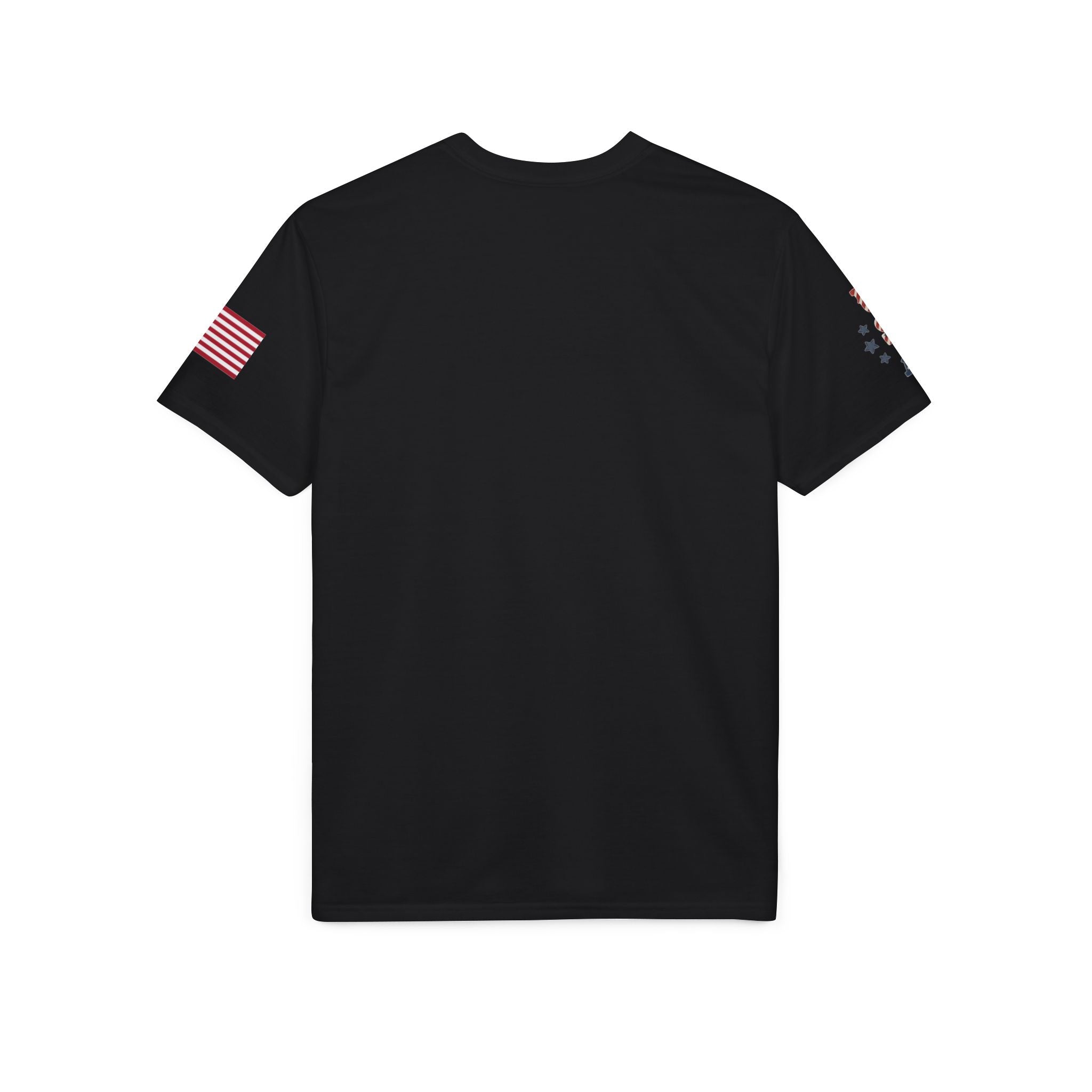 Patriotic T-Shirt — "Land of the Free, Home of the Brave" USA Flag Tee