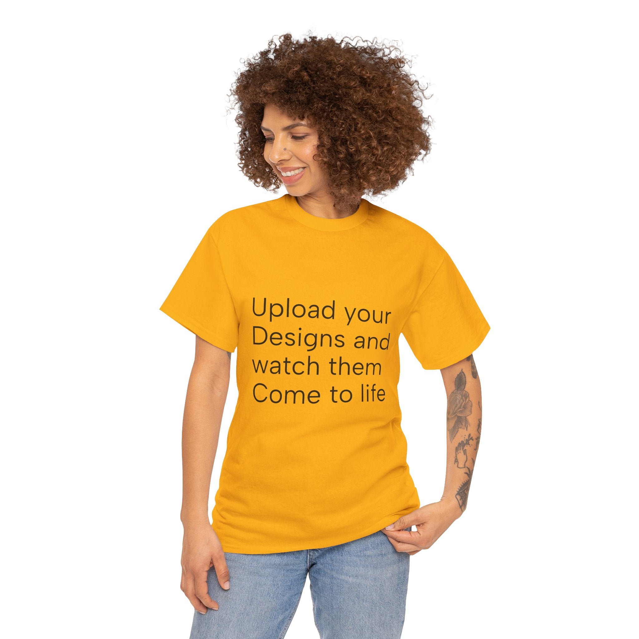 Customizable T‑Shirt – "Upload Your Designs and Watch Them Come to Life"