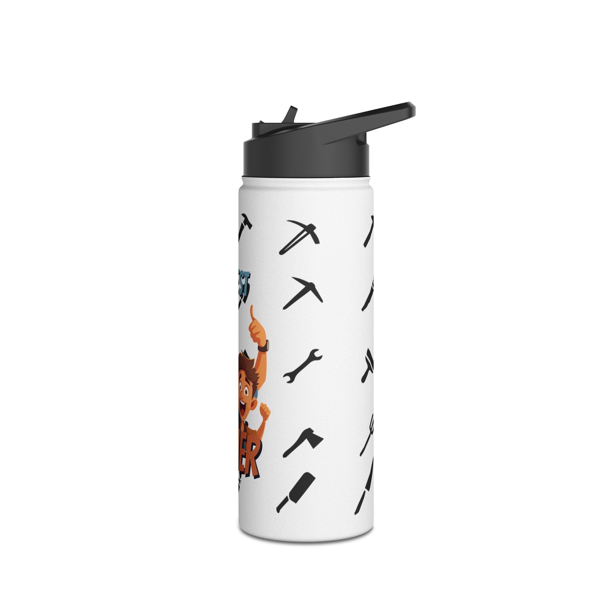 The Best Father Stainless Steel Water Bottle — Dad Gift for Father’s Day