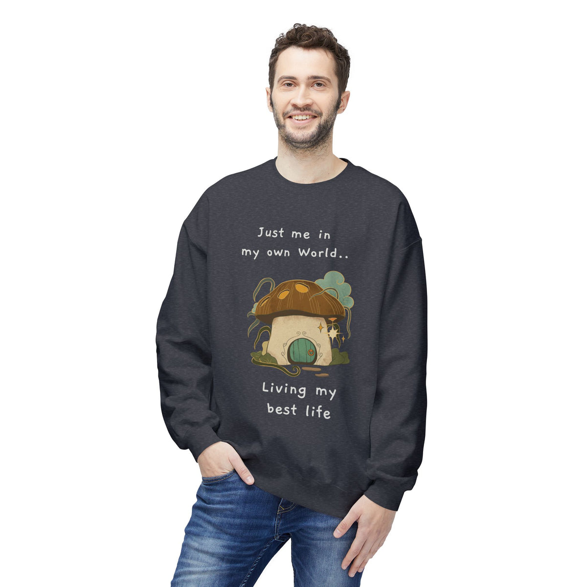 Cozy Mushroom House Sweatshirt — Crewneck