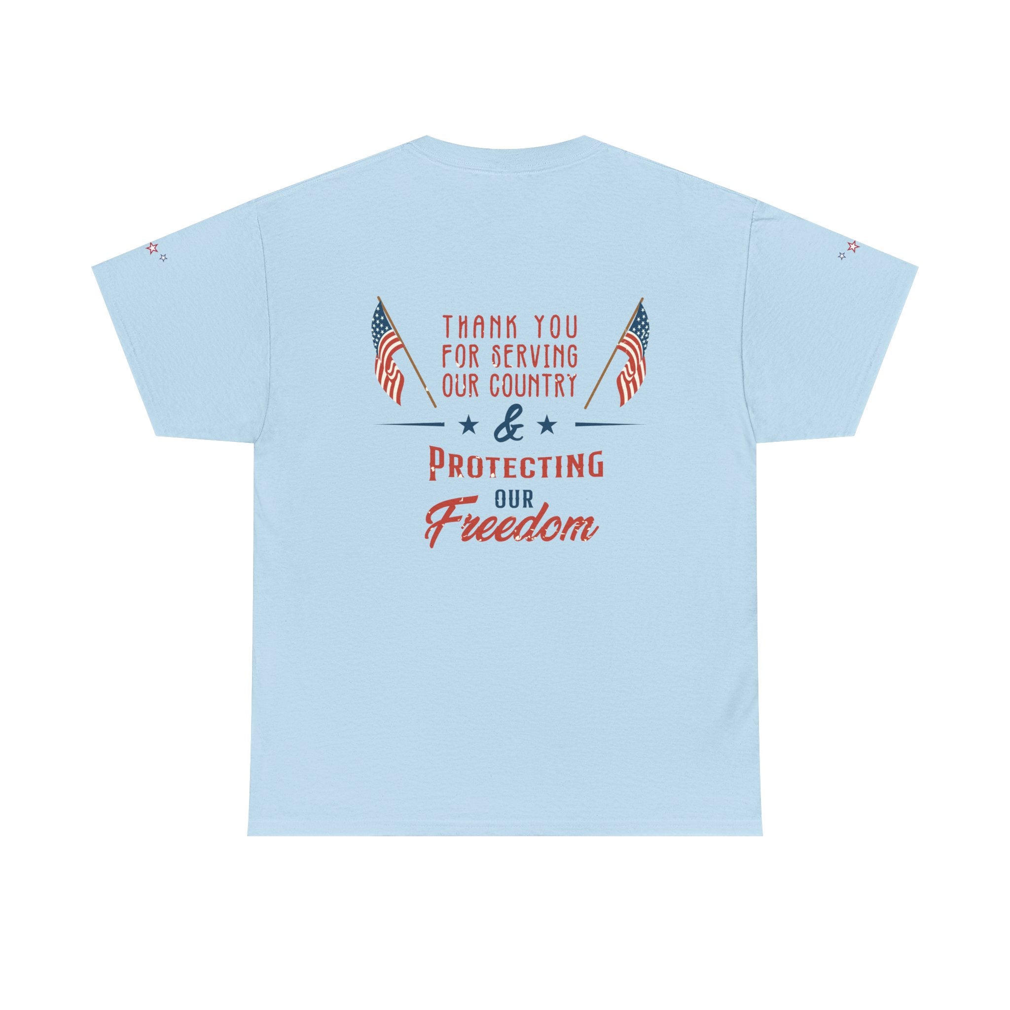 Thank You for Serving Tee — Patriotic American Flag Military Appreciation T-Shirt