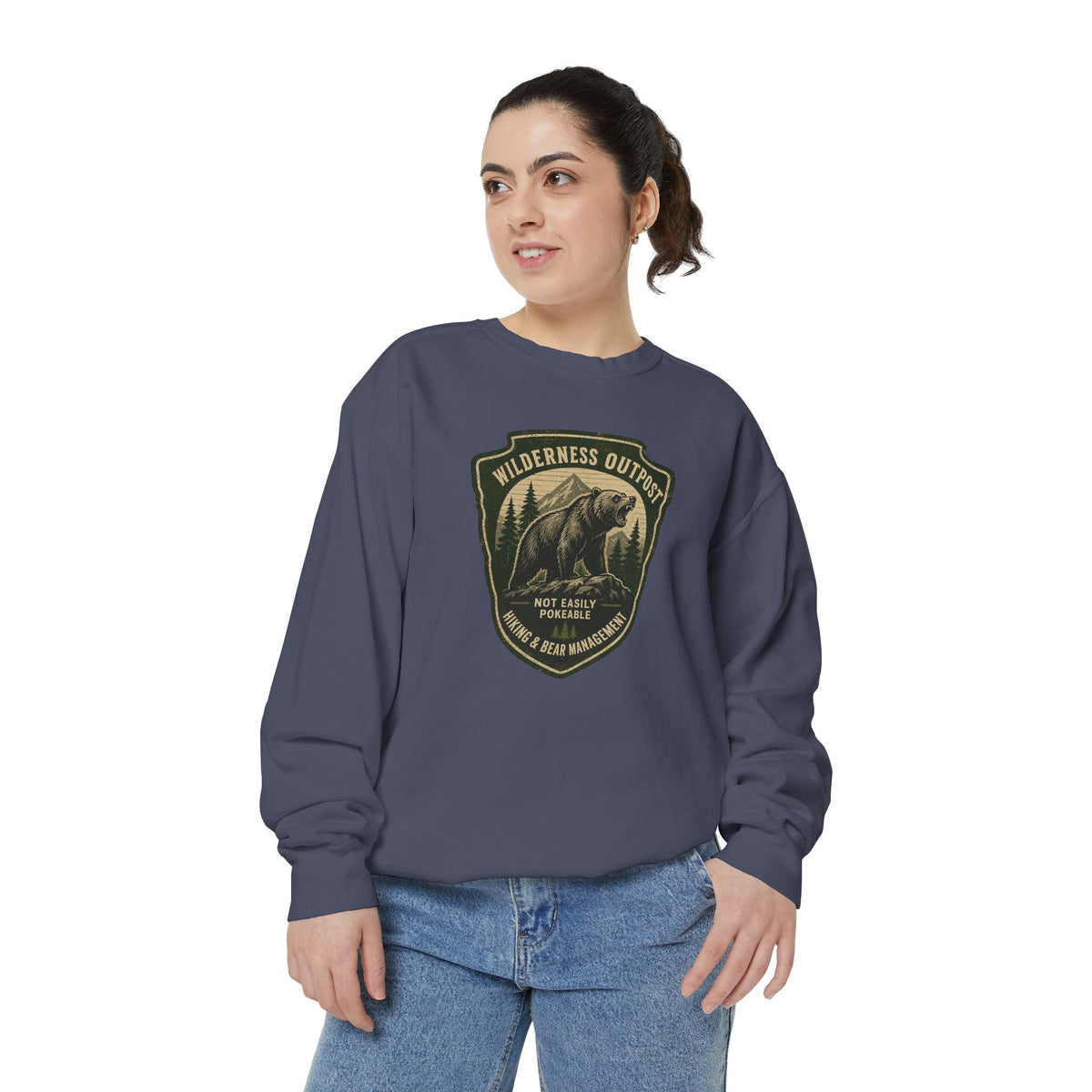 Wilderness Outfitters Bear Patch Sweatshirt — Outdoor Camping Crewneck