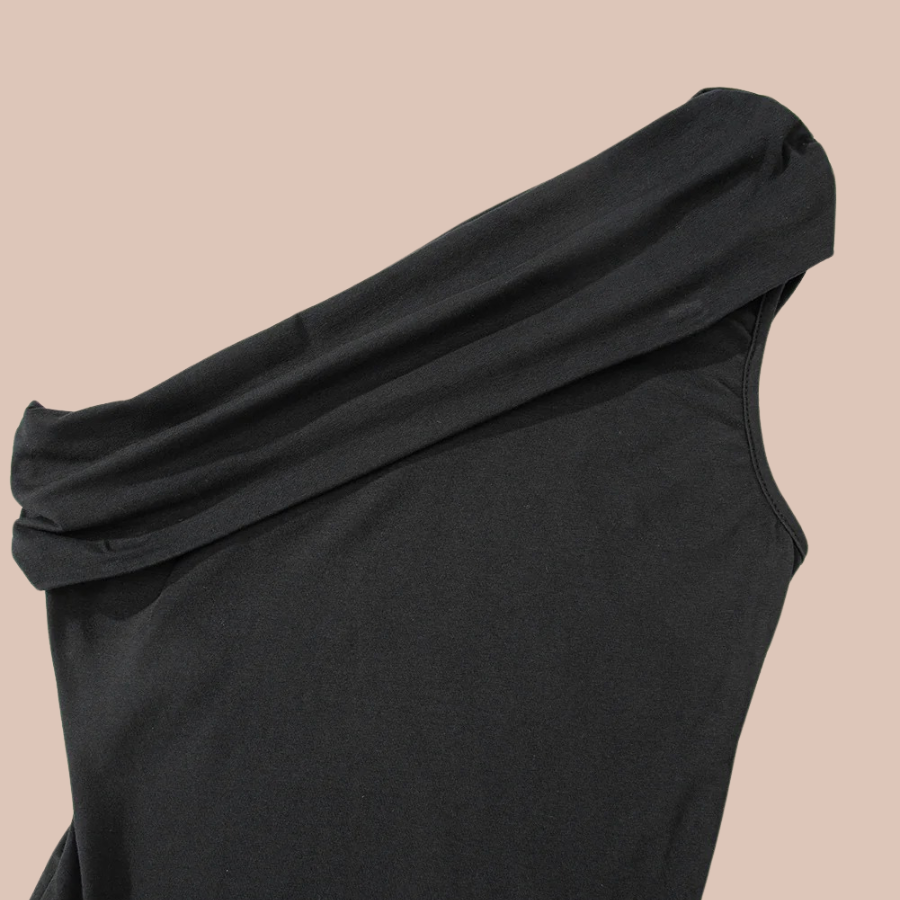 The Noir One-Shoulder Bodysuit