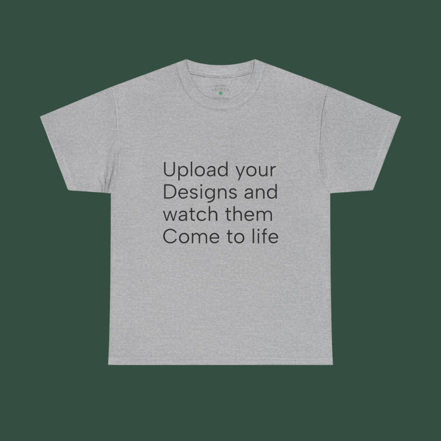 Customizable T‑Shirt – "Upload Your Designs and Watch Them Come to Life"