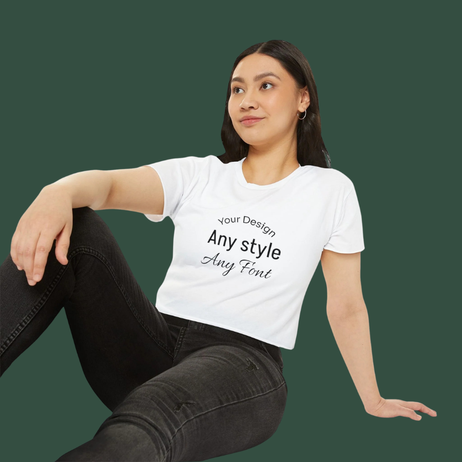 Women's Festival Crop Top — Customizable Graphic Crop Tee